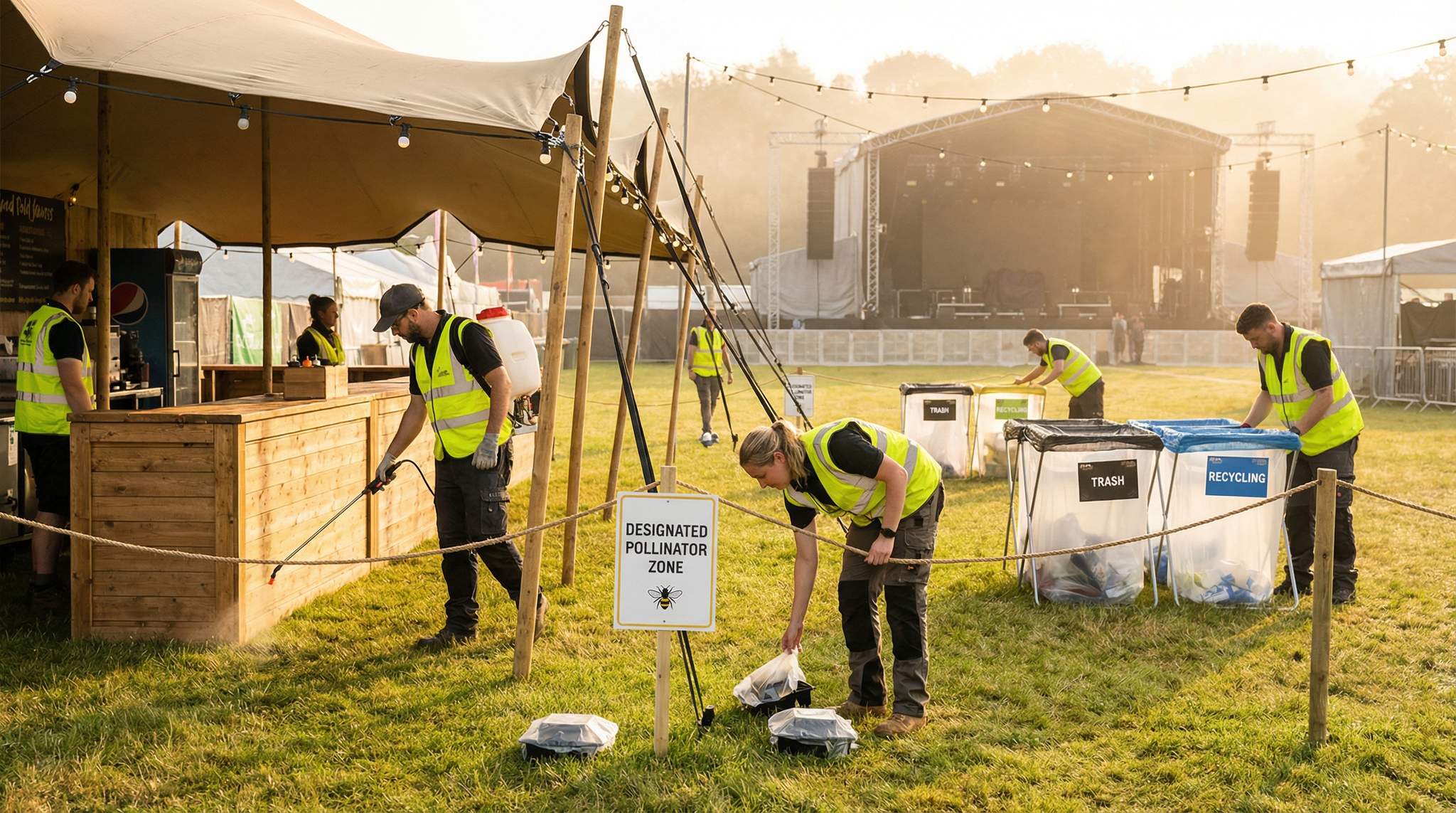 Bug-Smart Festival Operations: Mosquito, Bee, and Ant Plans