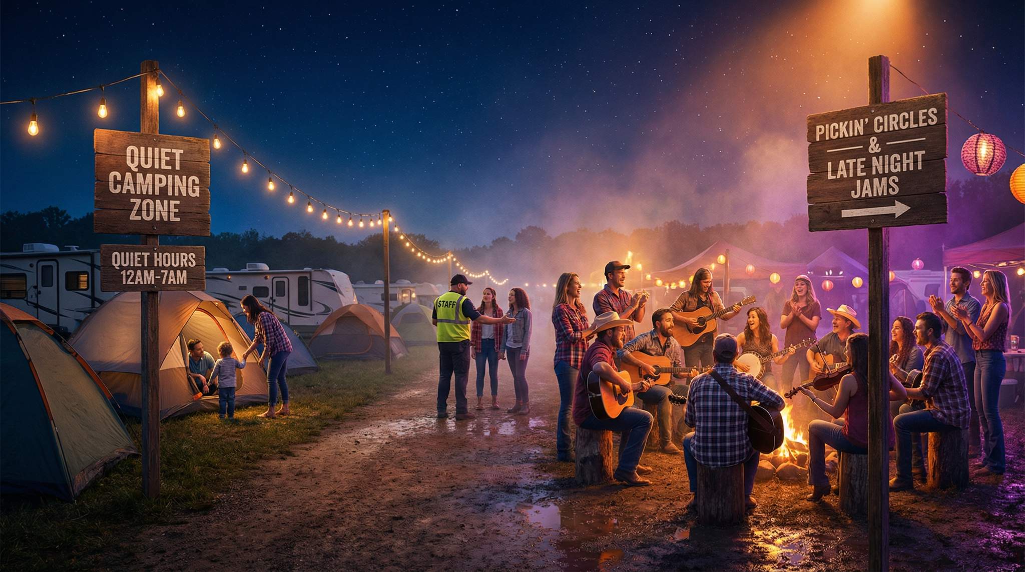 Campground Culture at Country Music Festivals: Quiet Hours and Pickin&rsquo; Circles