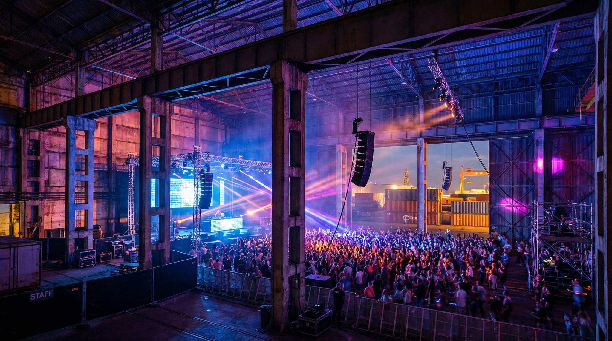 Case Study: Festival Production in Industrial Warehouses & Shipyards