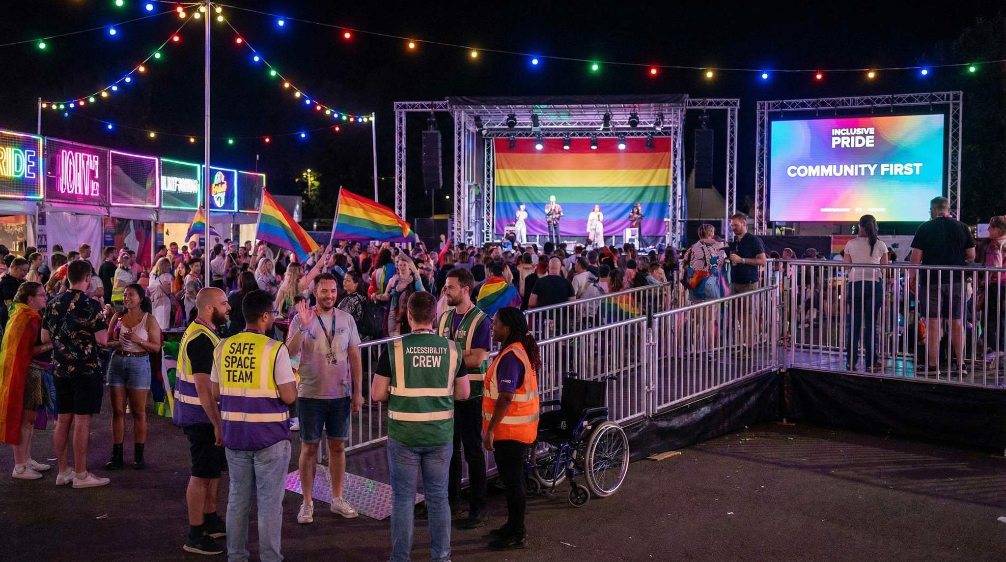 Case Study: Inclusive Practices in LGBTQ+ Pride Festival Villages & Stages