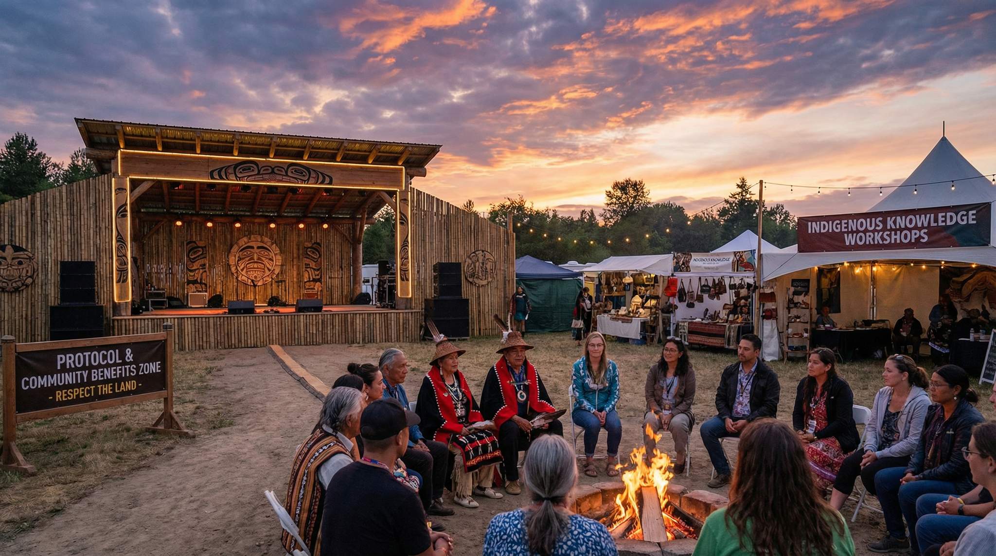 Case Study: Indigenous-Led Festivals &ndash; Protocols, Benefit-Sharing & Land Care