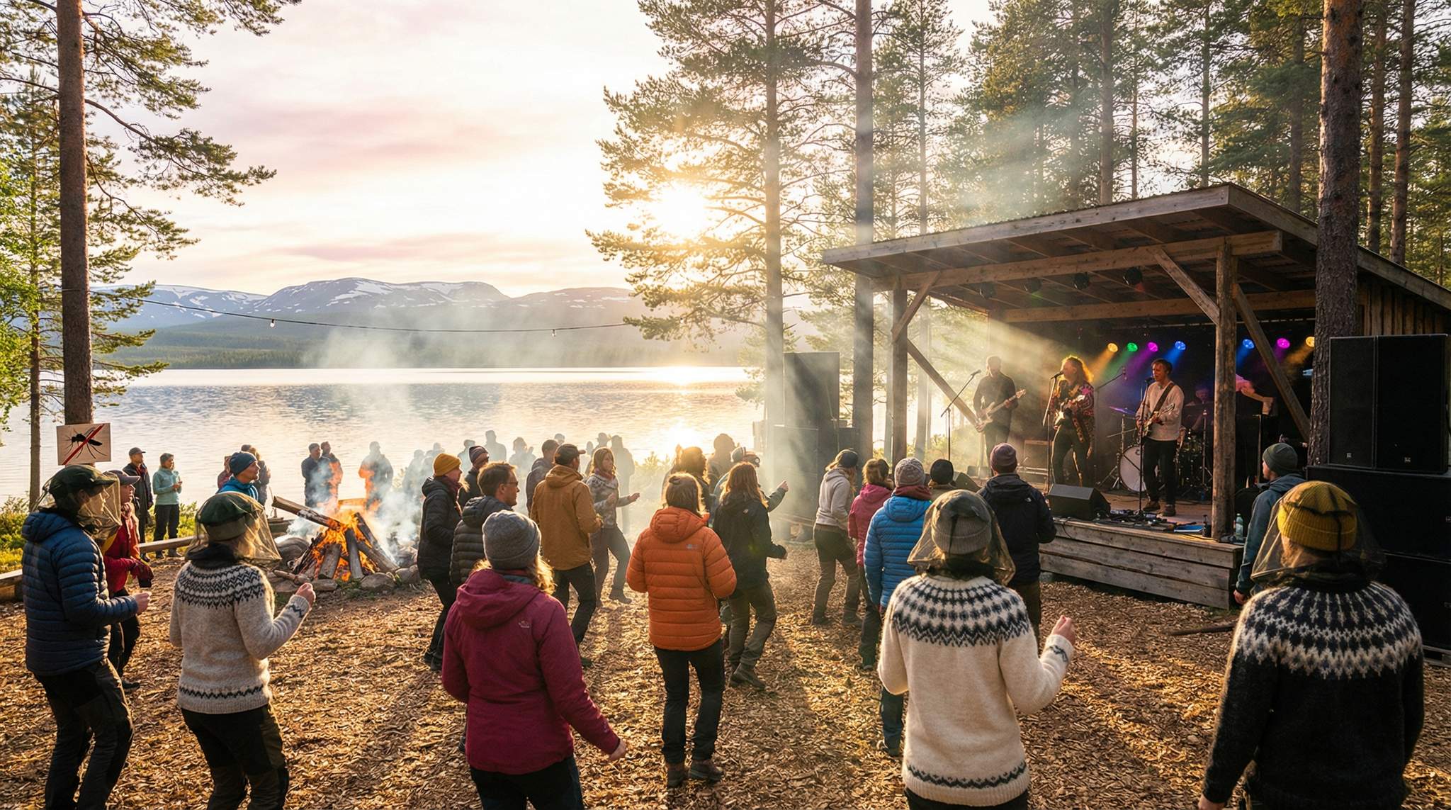 Case Study: Nordic Summer Festivals (Forest/Lake Sites)