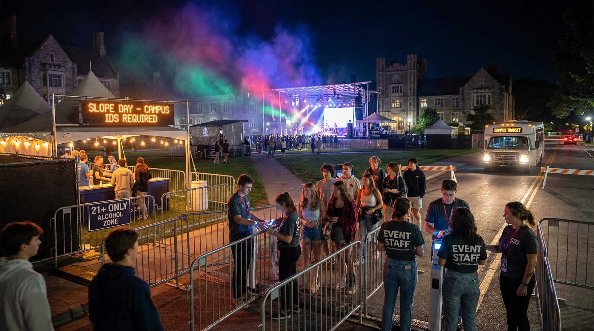 Case Study: University Precincts &ndash; Lessons from 5 Campus Festivals on Governance, Alcohol and Logistics