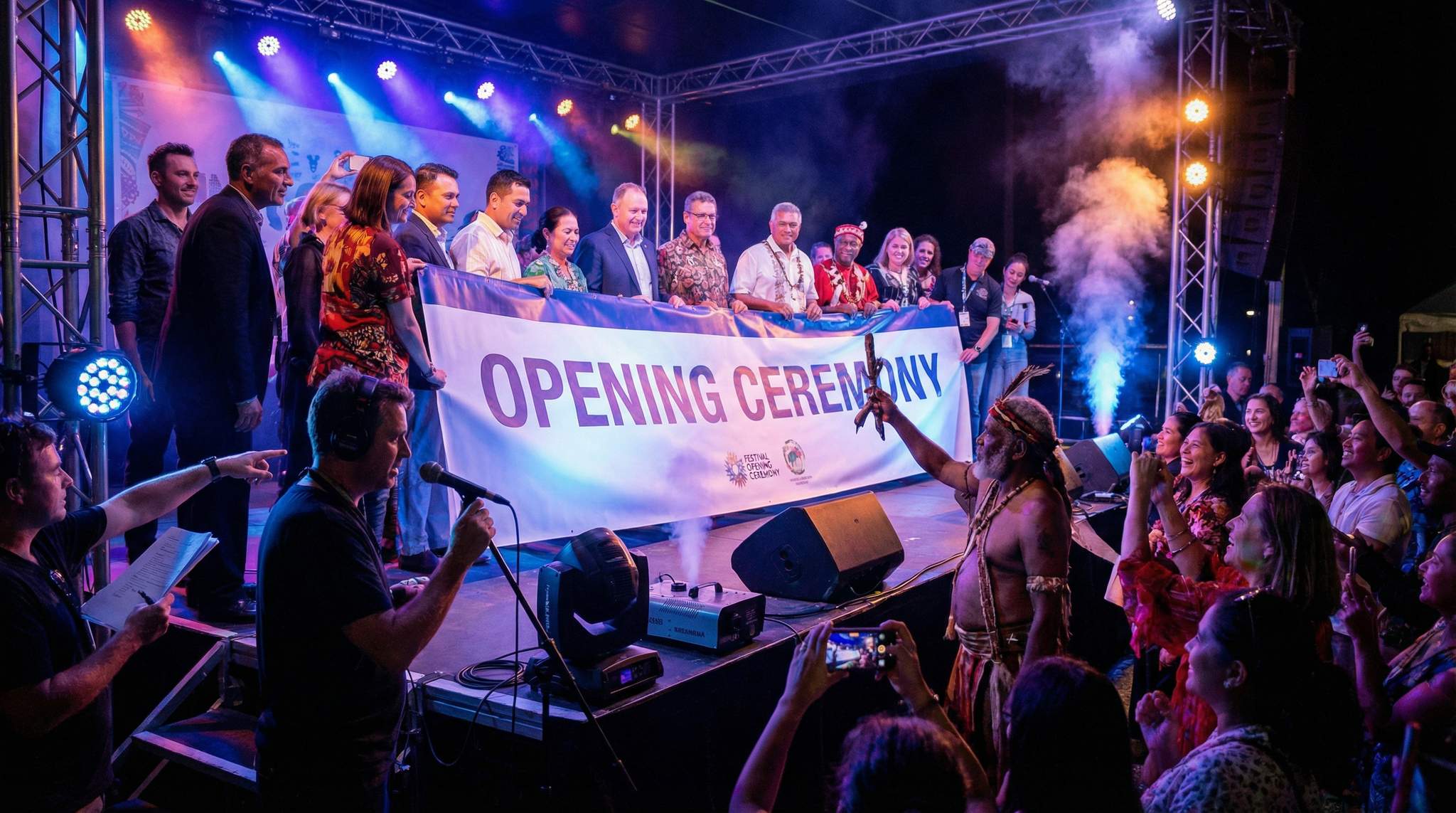 Ceremonial Festival Openings: Blessings, Banners, and Soundchecks