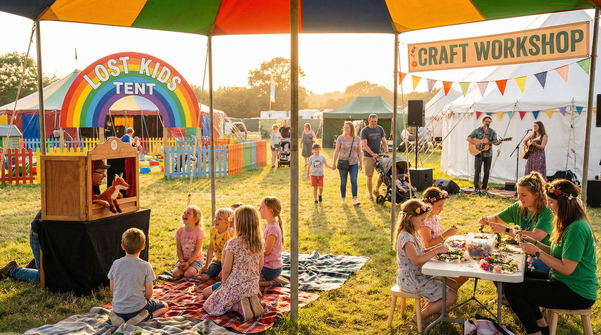 Children&rsquo;s Folk Festivals: Puppet Theatres, Mini-Workshops, and Safe Zones