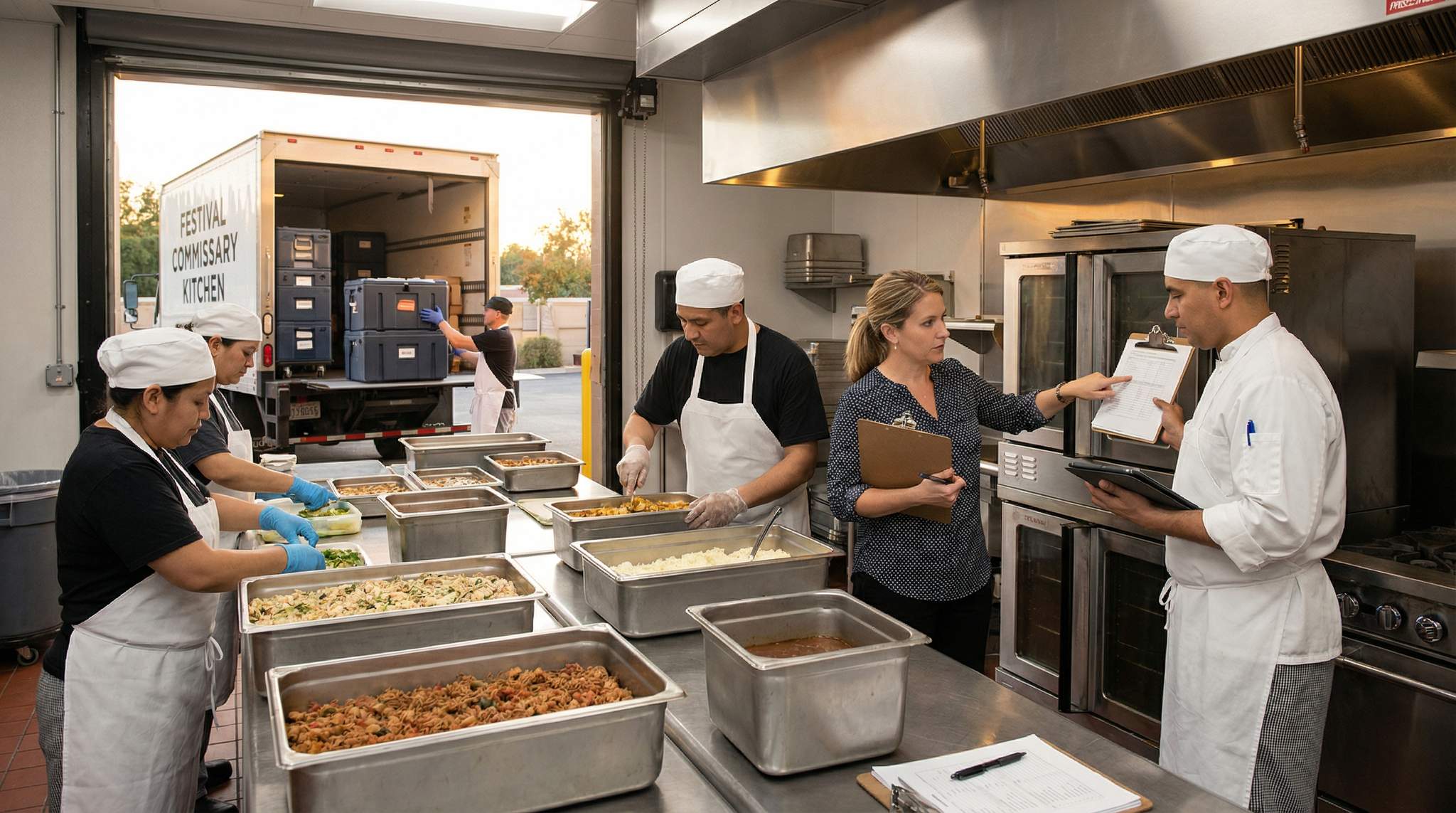Commissary Kitchen Coordination for Food Festivals: Licensed Kitchens, Safe Prep, and Smooth Inspections