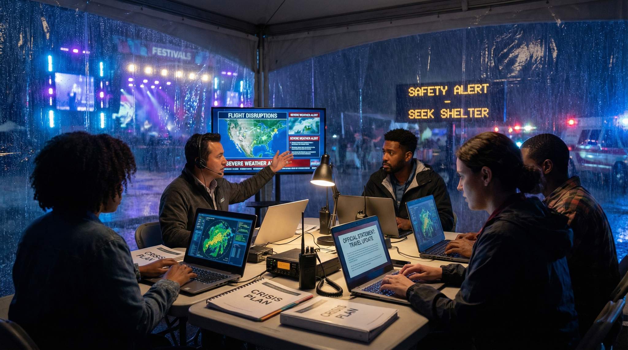 Crisis Comms for Festival Travel Disruptions and Safety Narratives