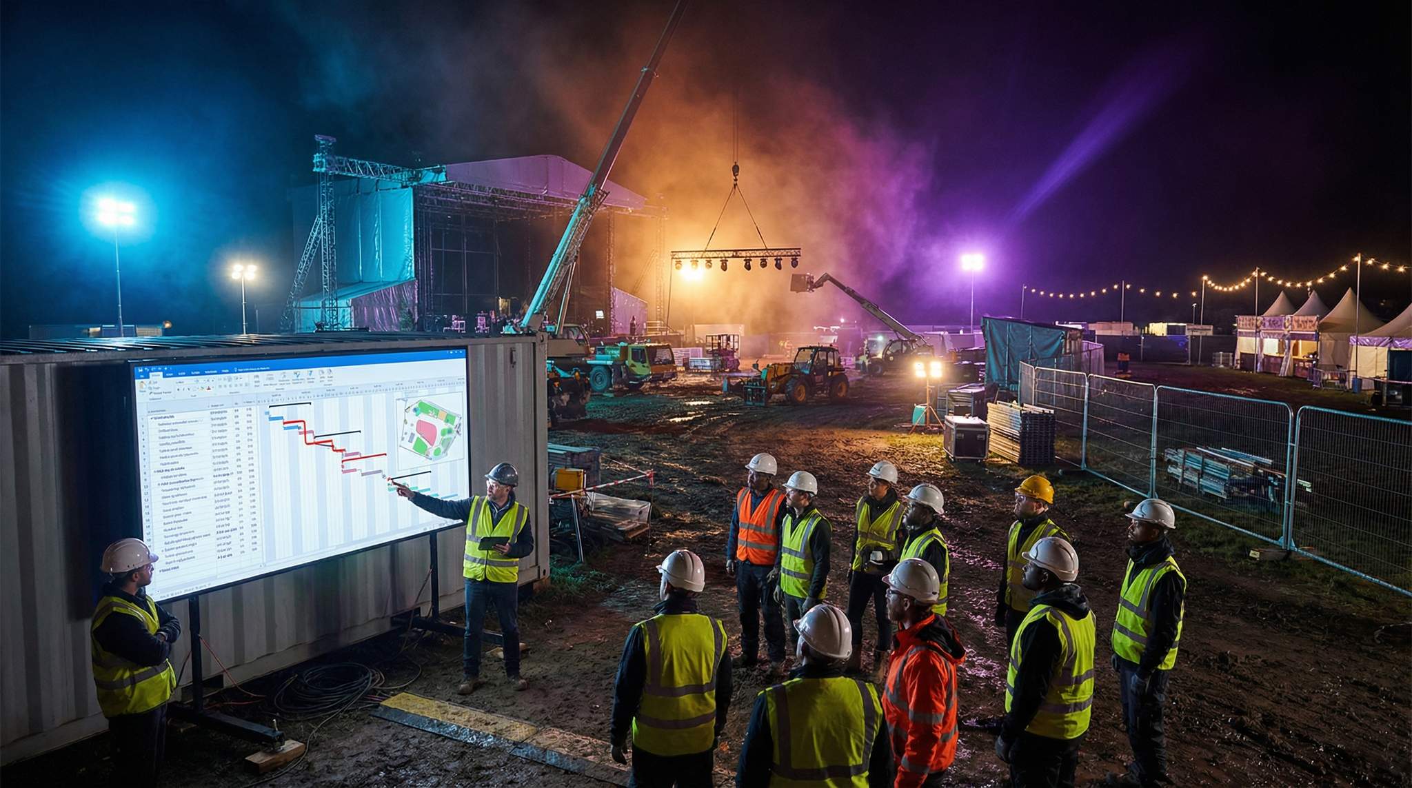 Critical Path Scheduling for Festival Site Build-Out