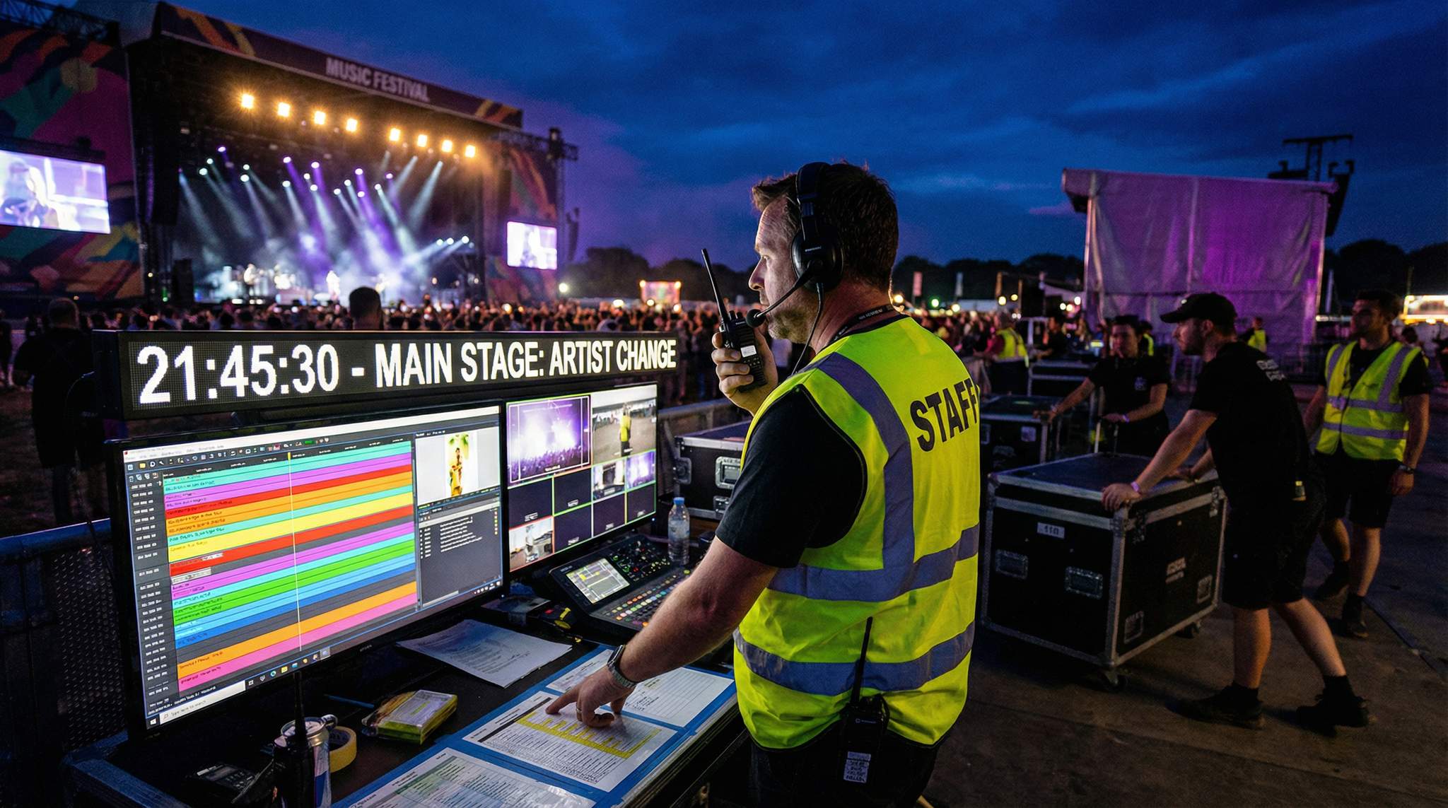 Daily Schedules and Run-of-Show Management for Festivals