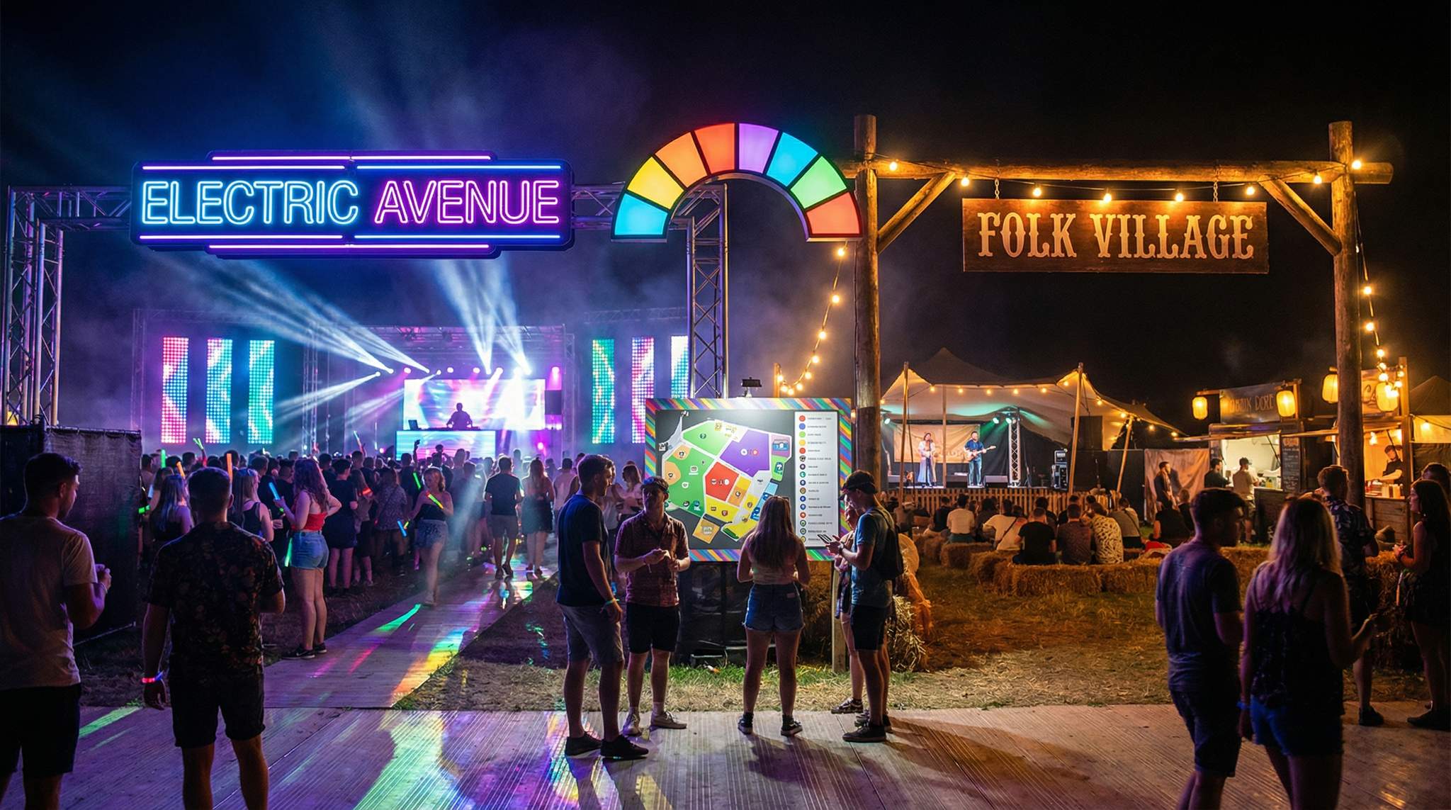 Districts With Purpose: Designing Genre Neighborhoods at Festivals
