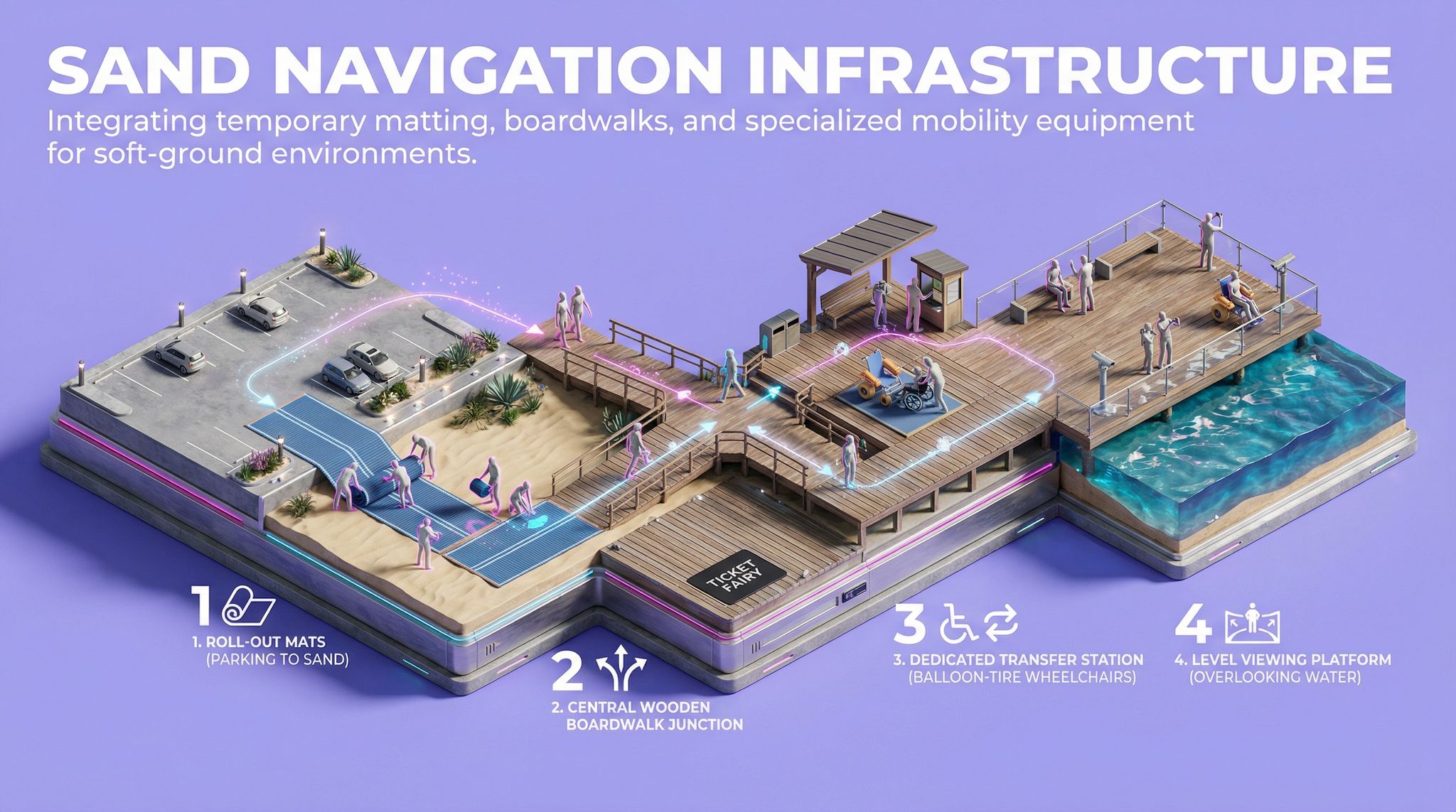 Sand Navigation Infrastructure