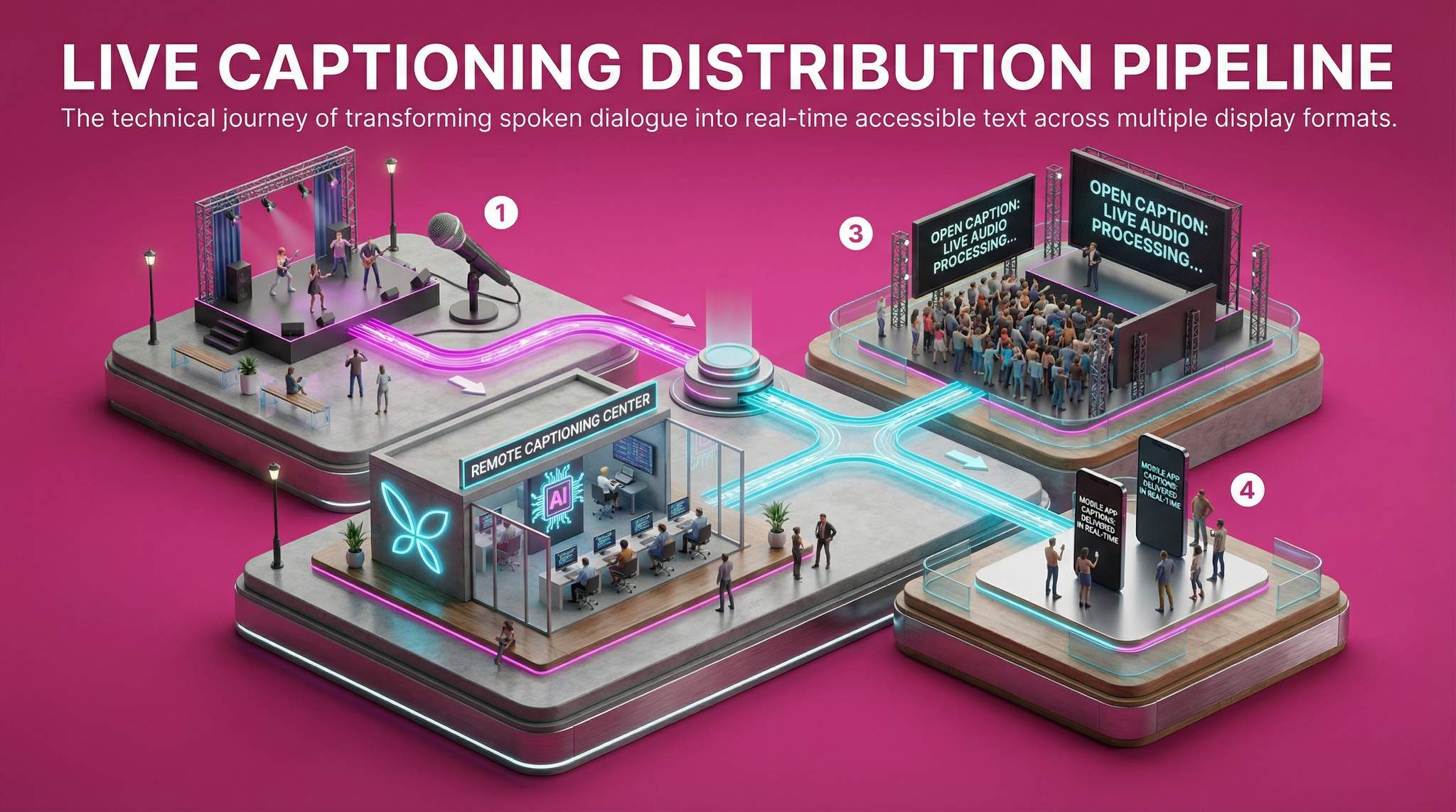 Live Captioning Distribution Pipeline