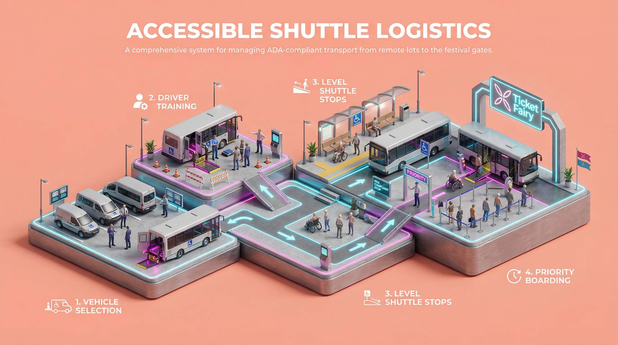 Accessible Shuttle Logistics