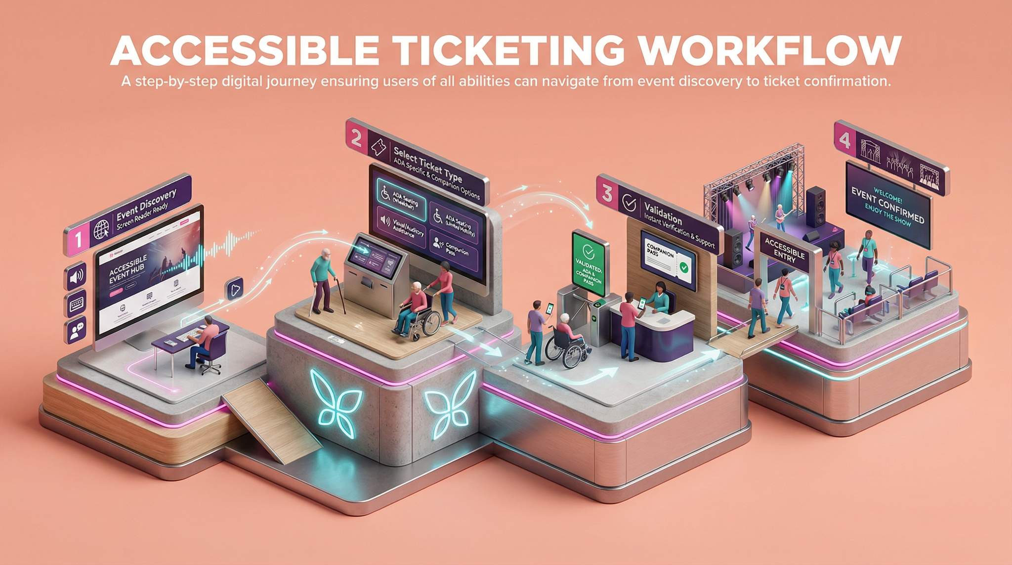 Accessible Ticketing Workflow