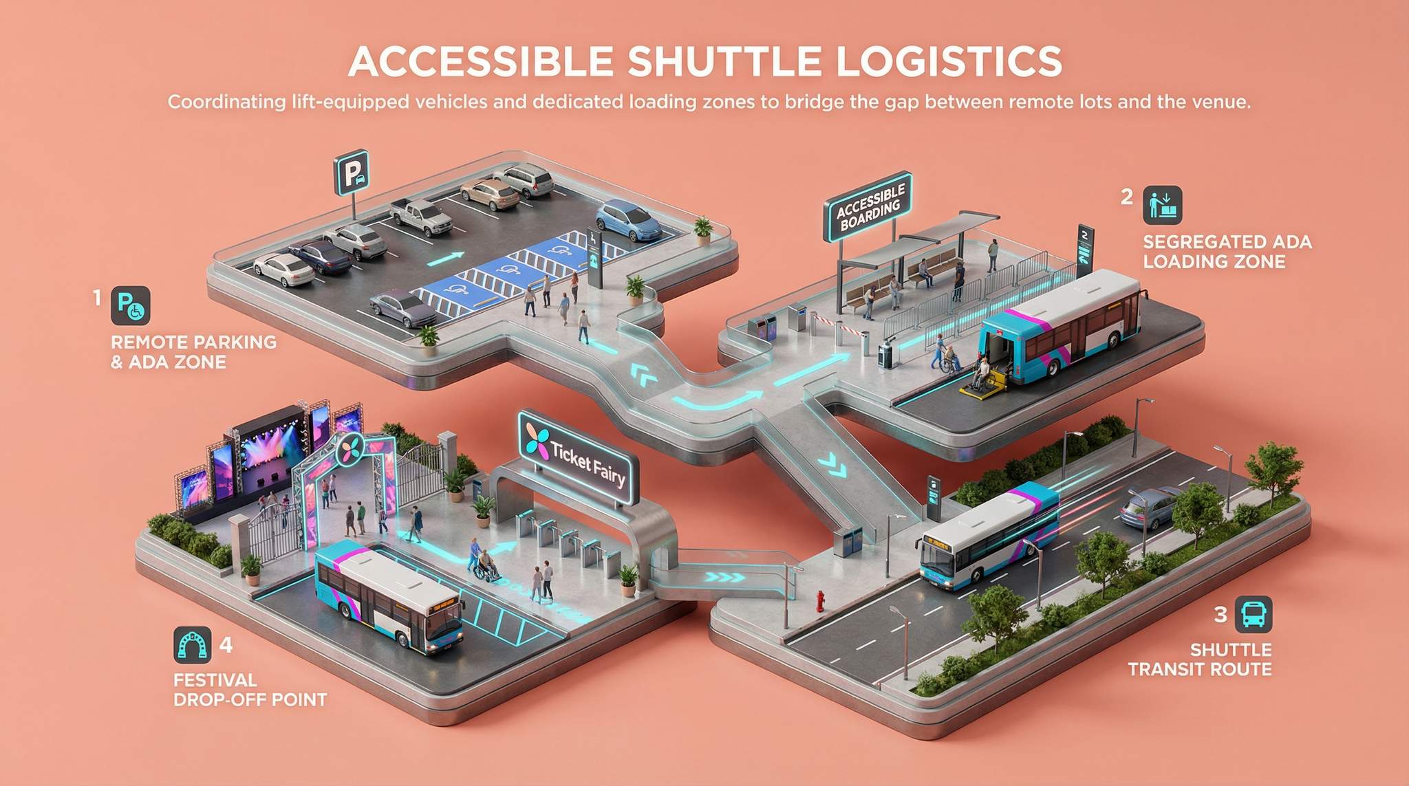 Accessible Shuttle Logistics