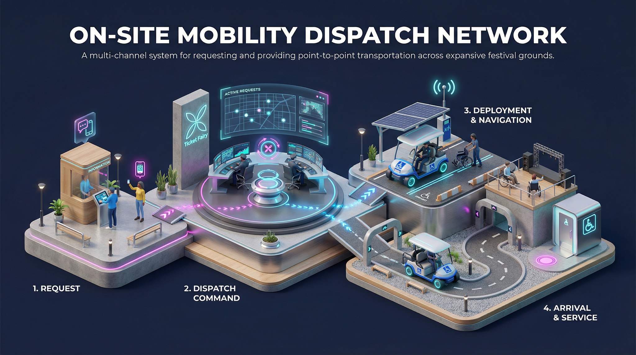 On-Site Mobility Dispatch Network