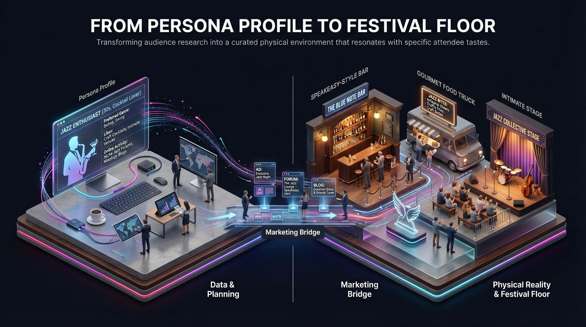 From Persona Profile to Festival Floor