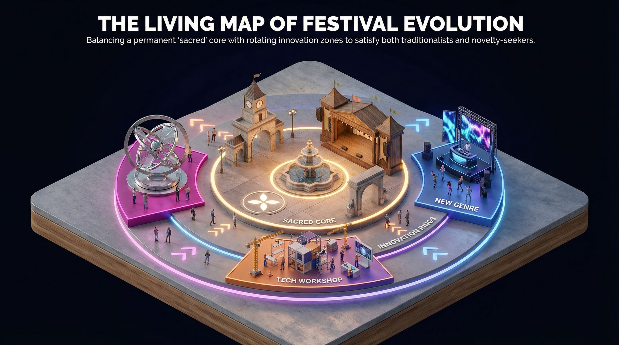 The Living Map of Festival Evolution