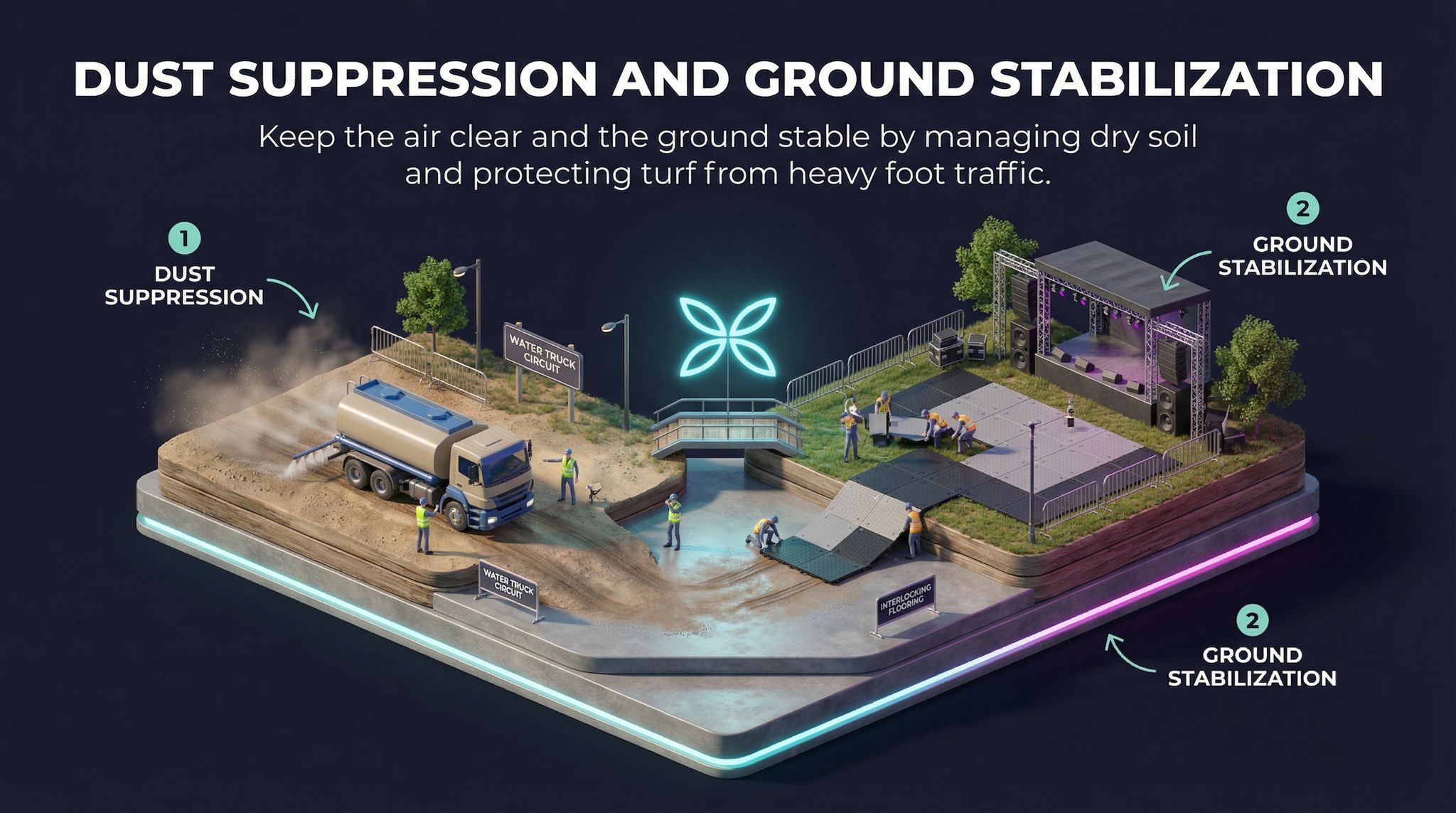 Dust Suppression and Ground Stabilization