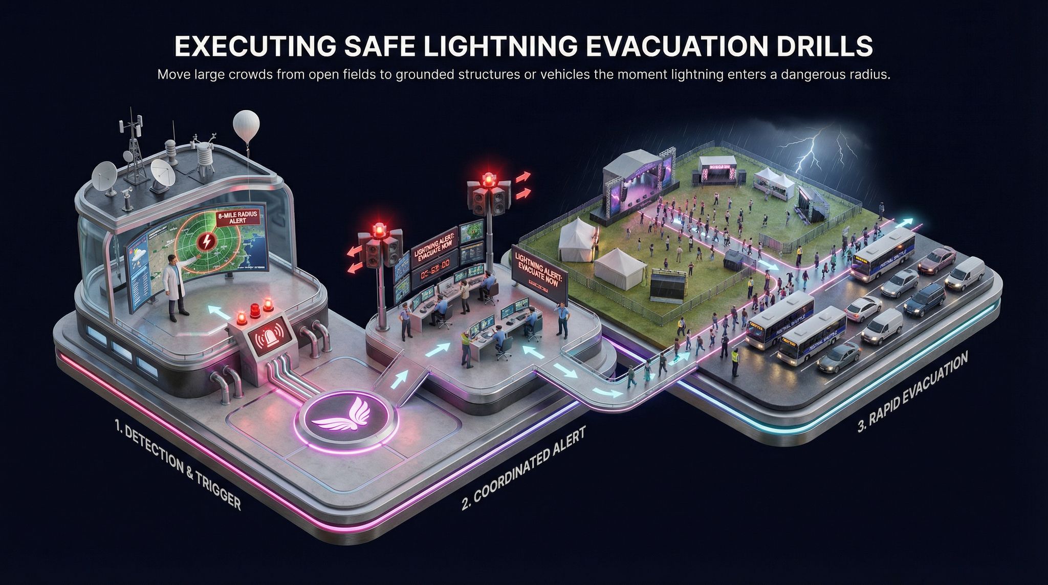 Executing Safe Lightning Evacuation Drills