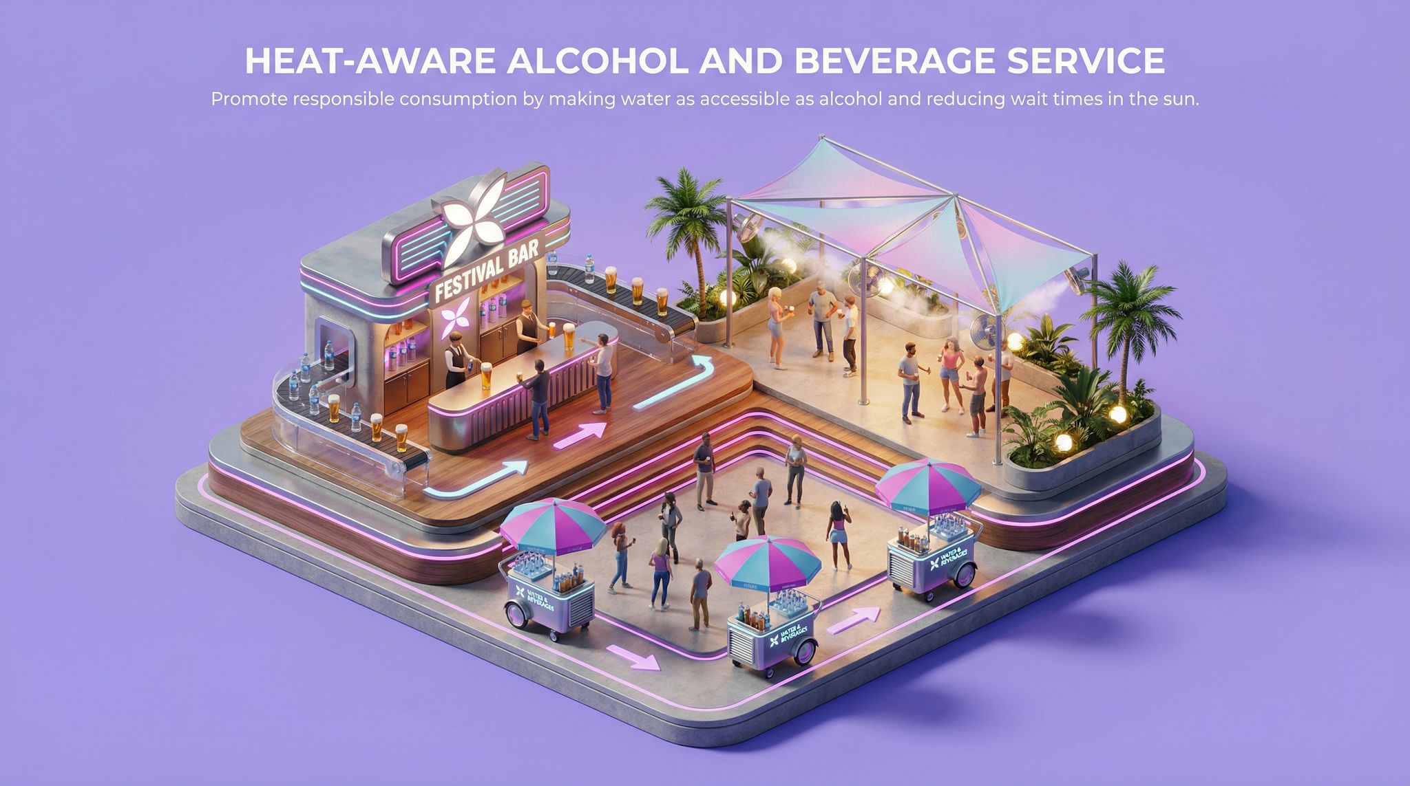 Heat-Aware Alcohol and Beverage Service