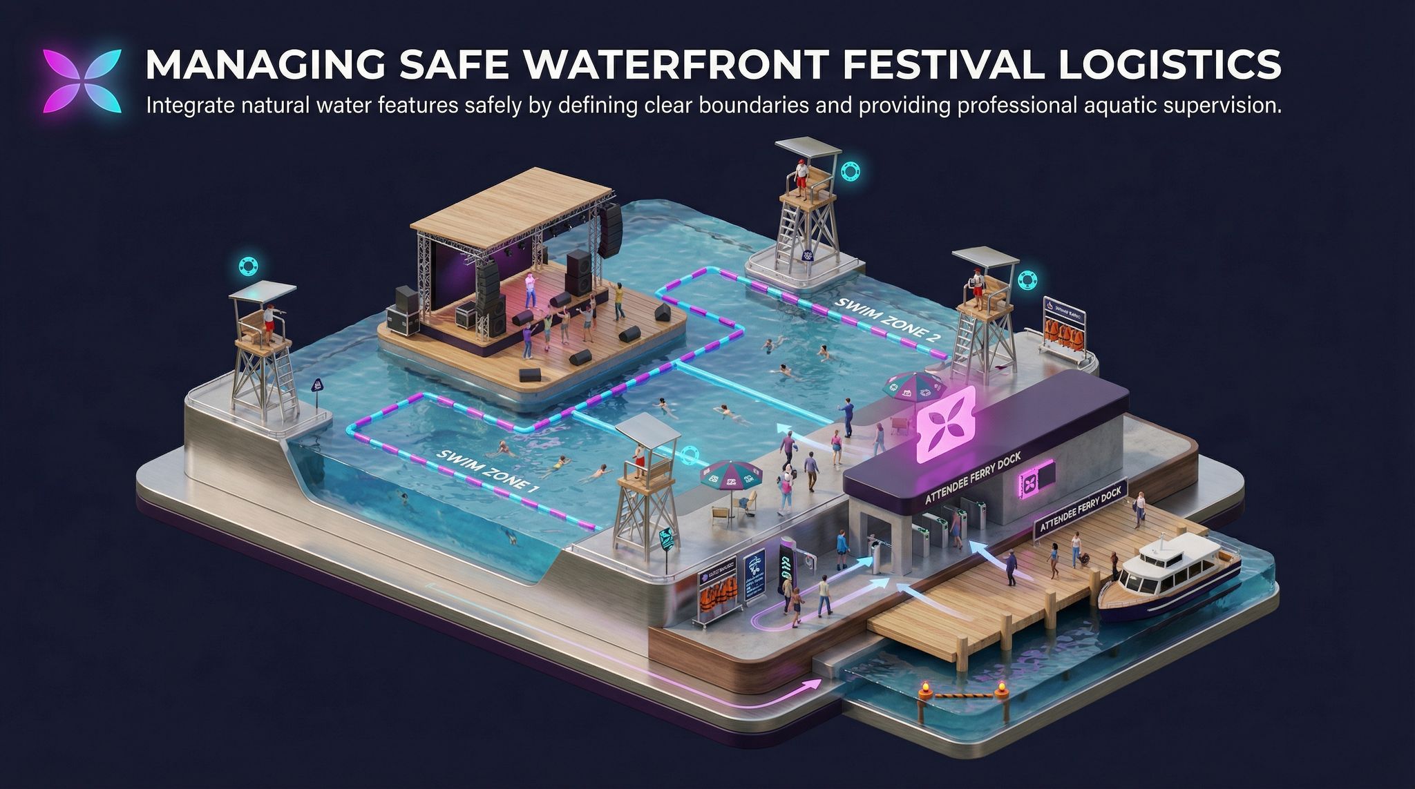 Managing Safe Waterfront Festival Logistics