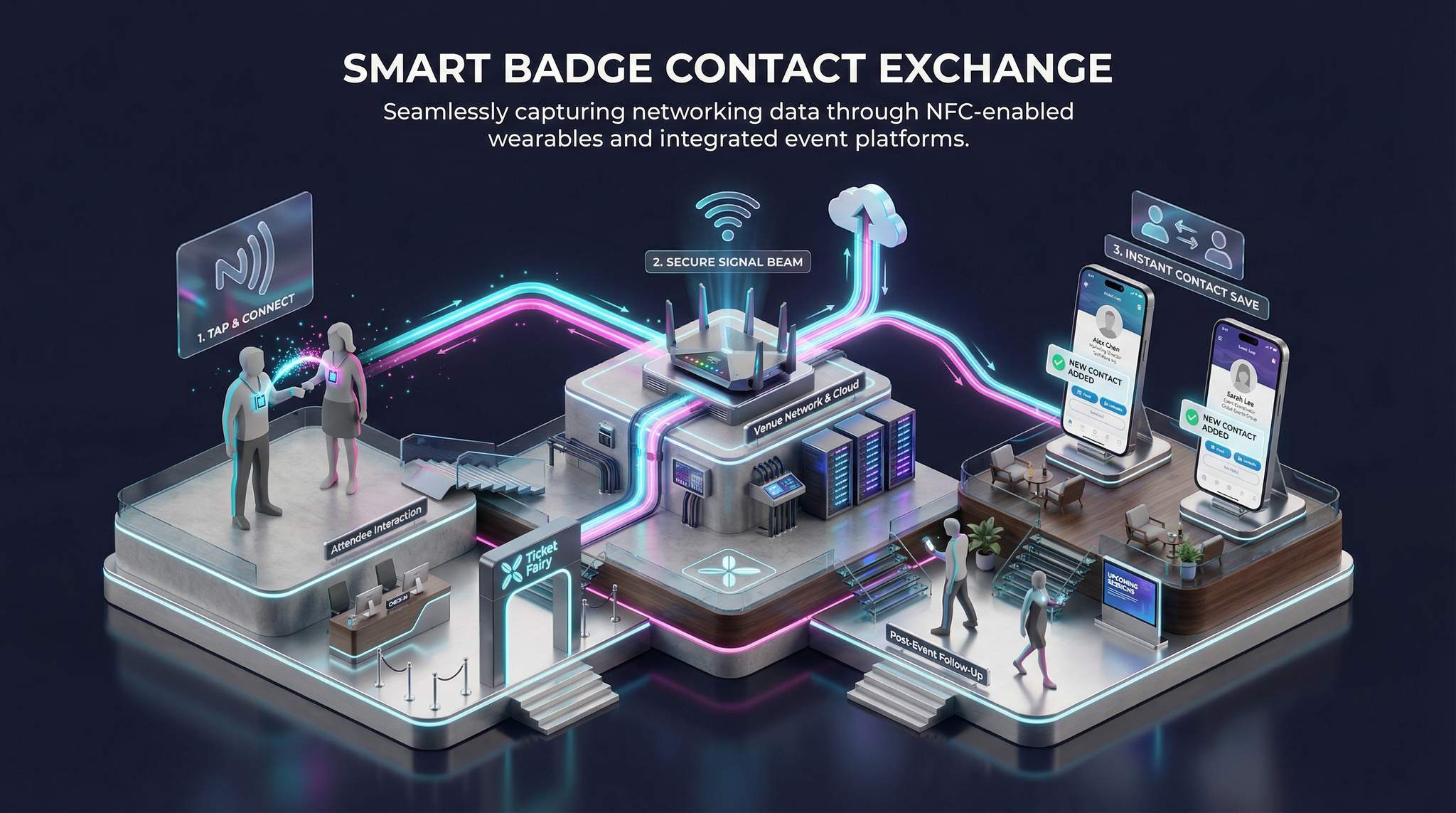 Smart Badge Contact Exchange