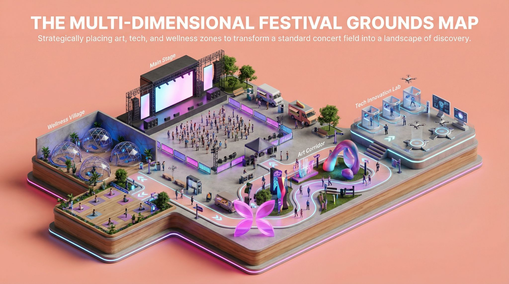 The Multi-Dimensional Festival Grounds Map