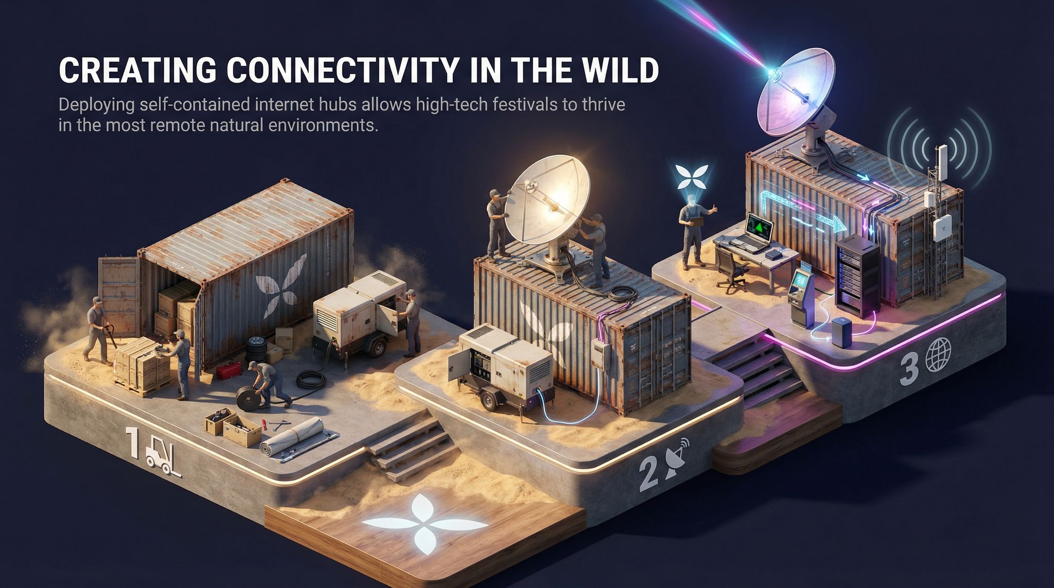 Creating Connectivity in the Wild