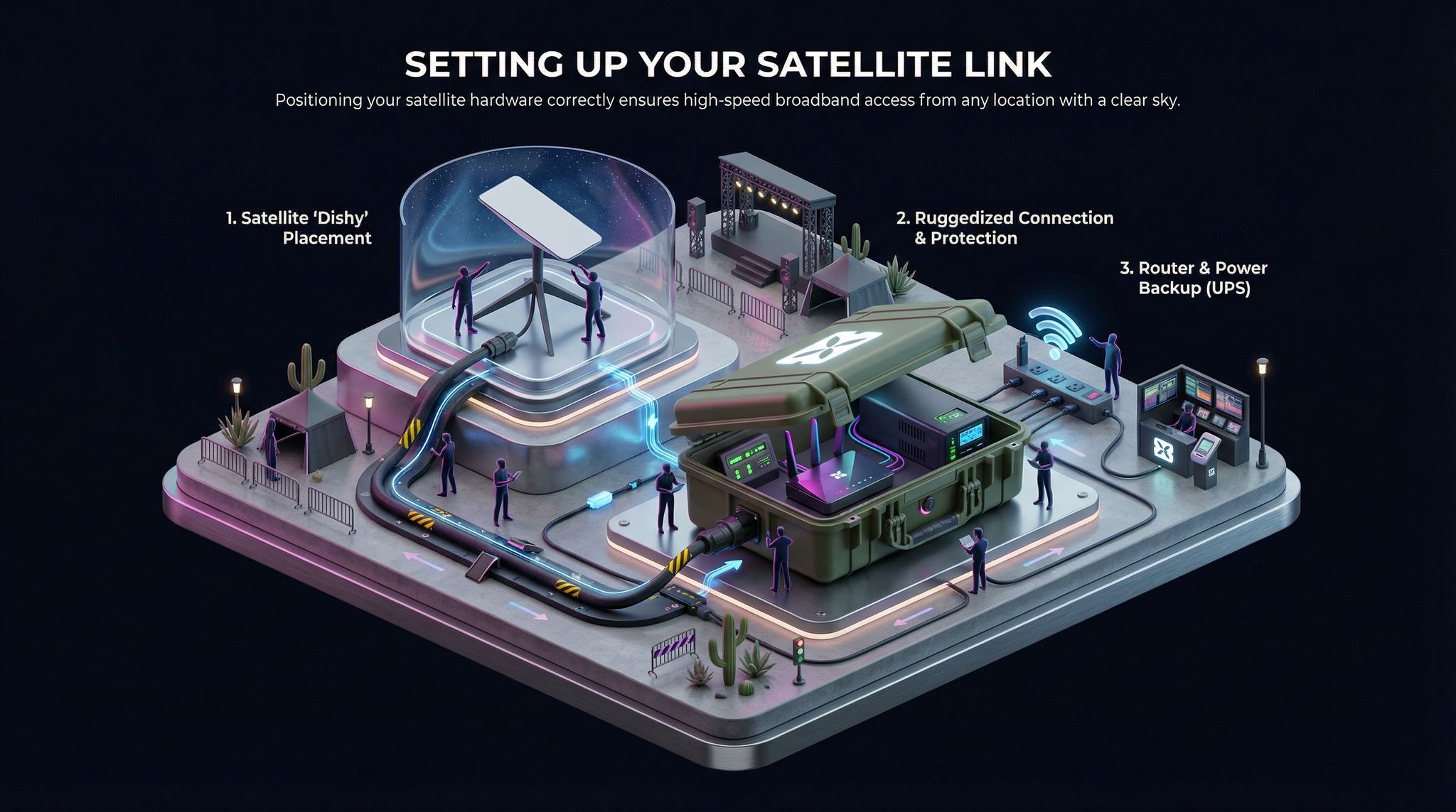 Setting Up Your Satellite Link