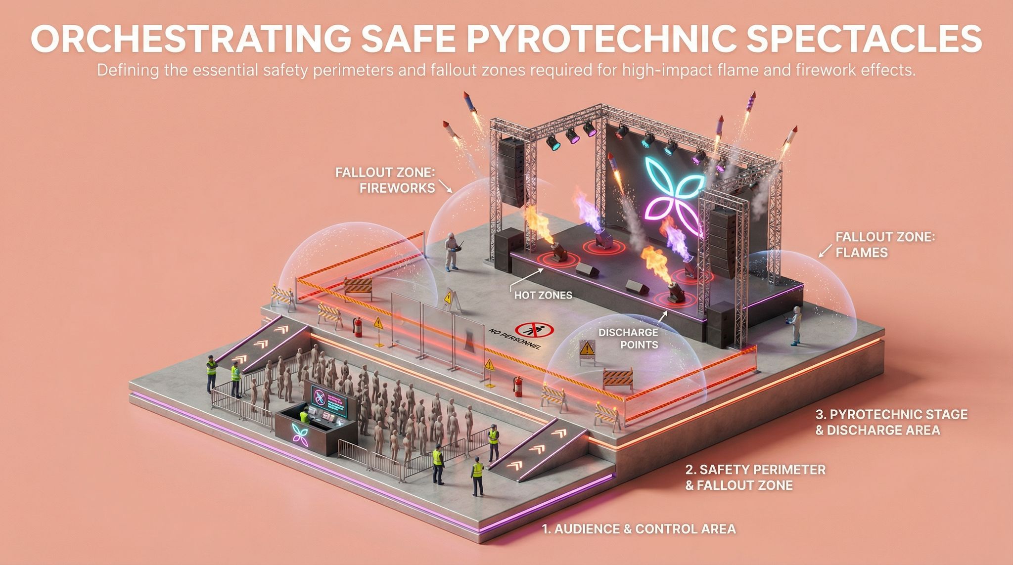 Orchestrating Safe Pyrotechnic Spectacles