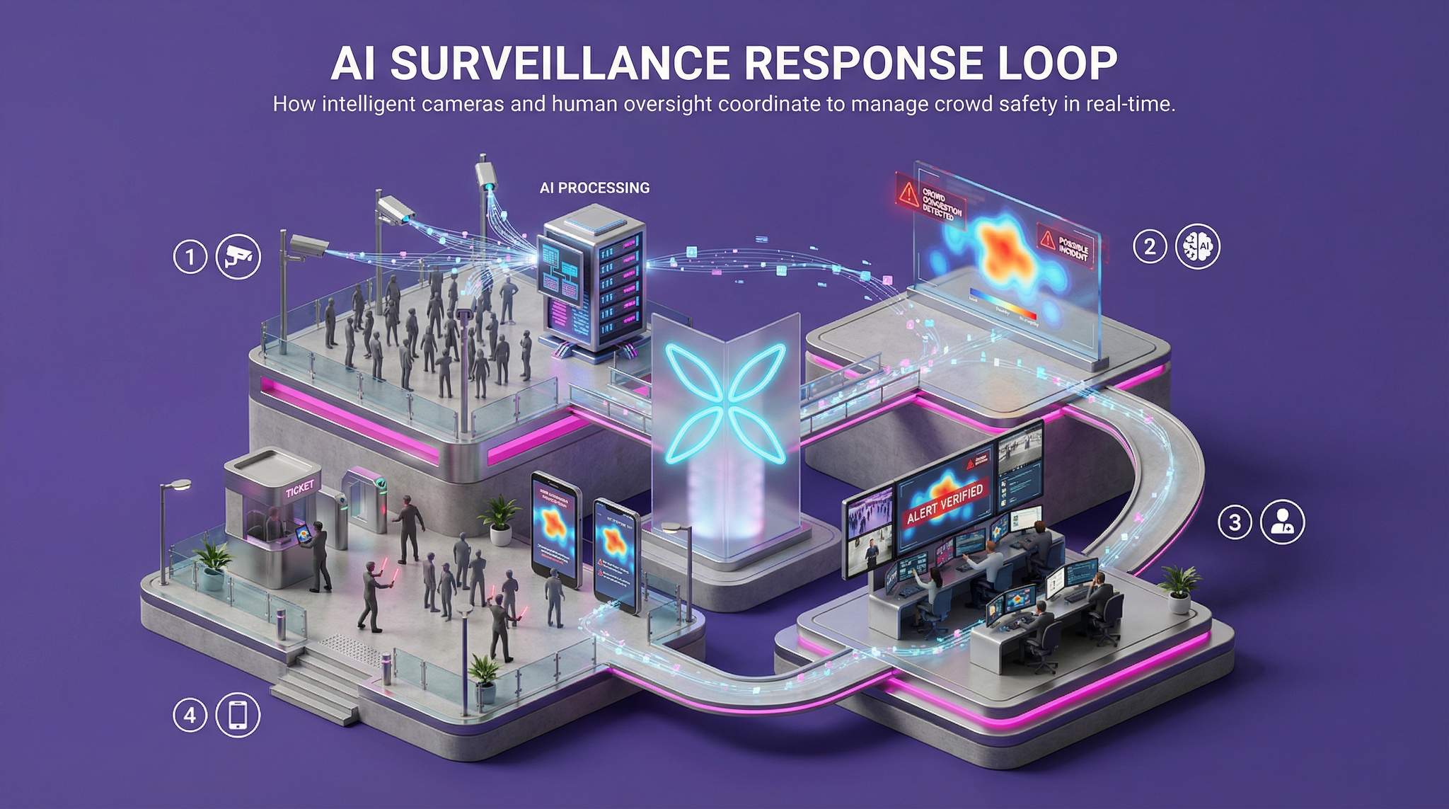 AI Surveillance Response Loop