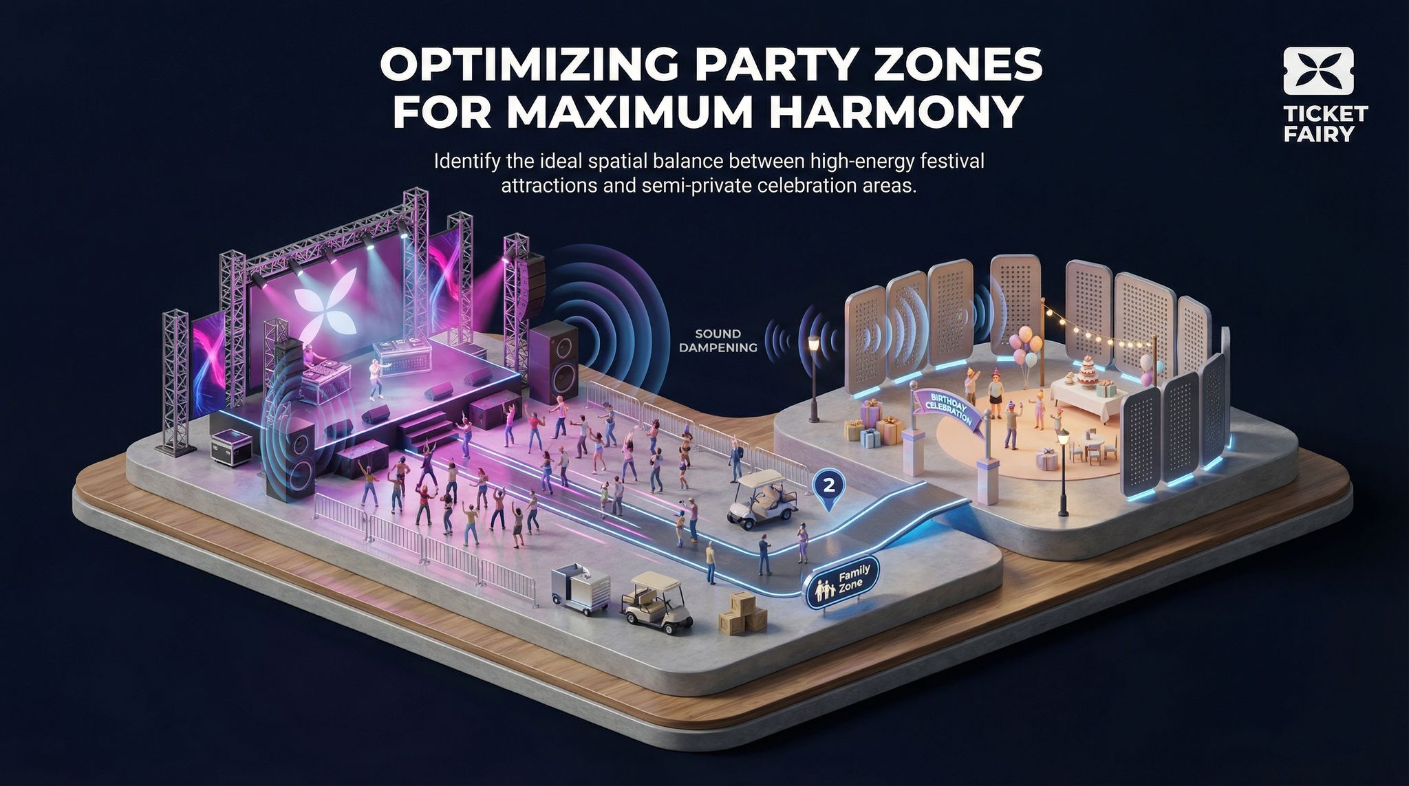 Optimizing Party Zones for Maximum Harmony