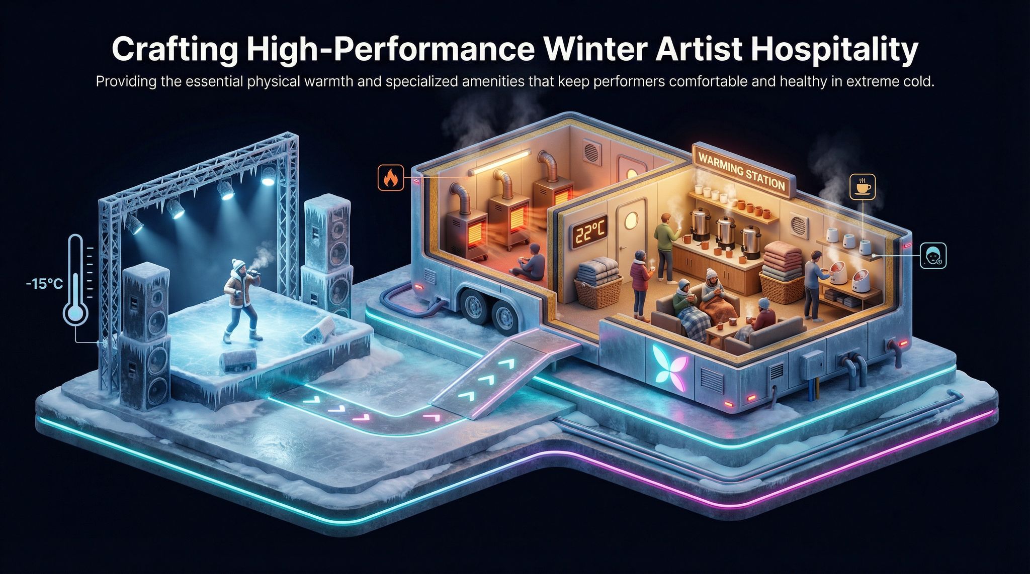 Crafting High-Performance Winter Artist Hospitality