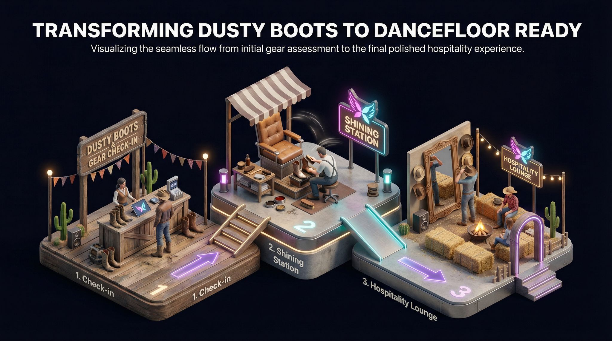 Transforming Dusty Boots to Dancefloor Ready