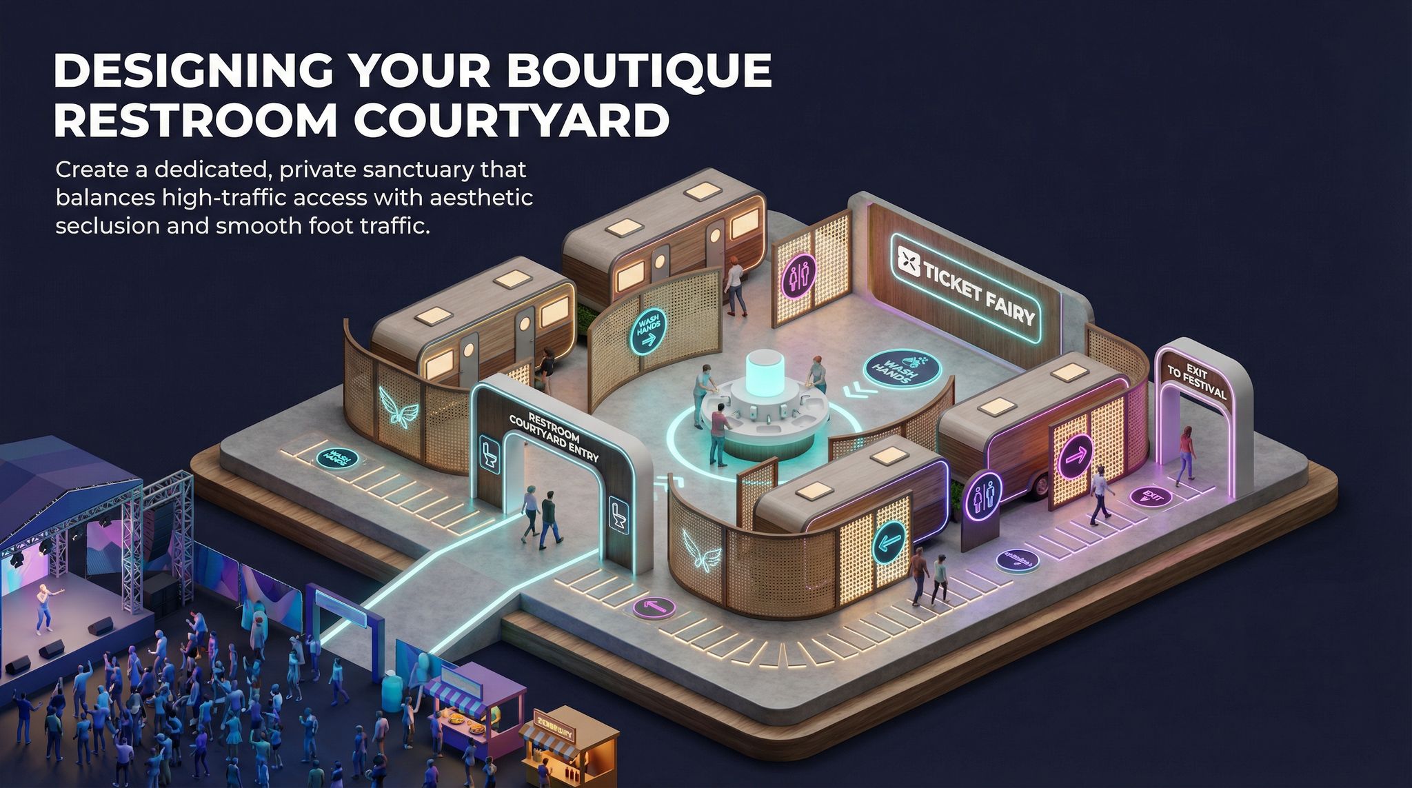 Designing Your Boutique Restroom Courtyard