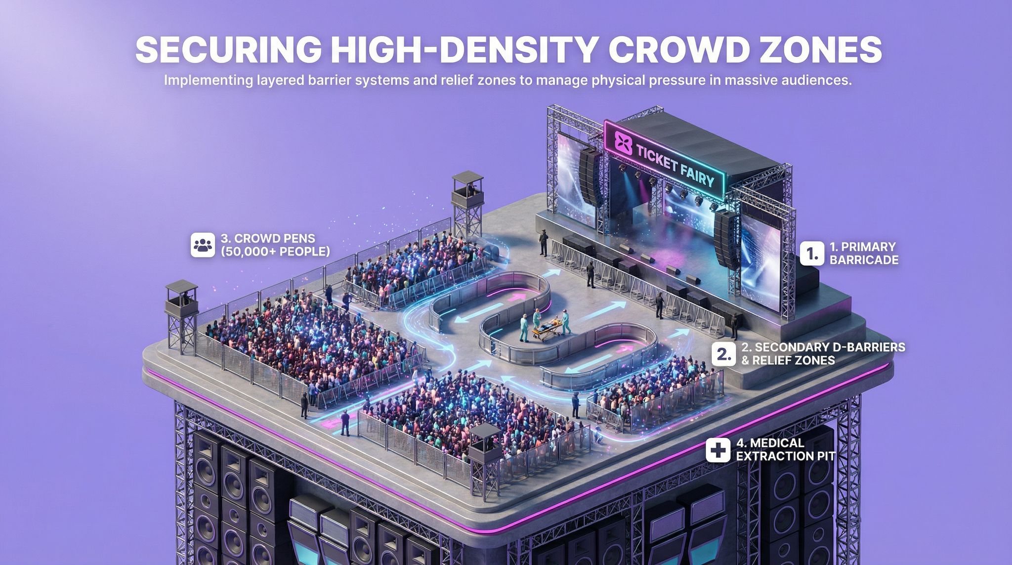 Securing High-Density Crowd Zones