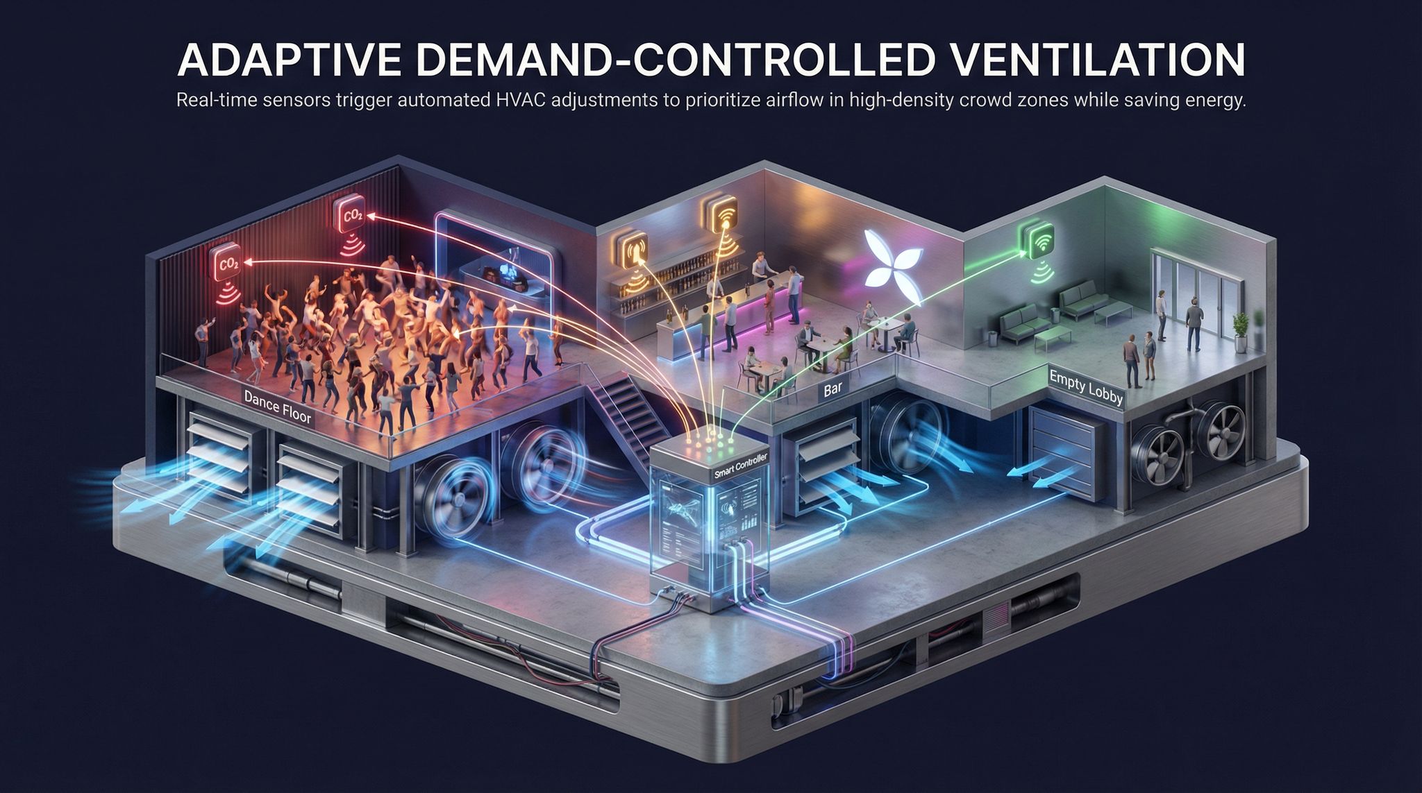 Adaptive Demand-Controlled Ventilation