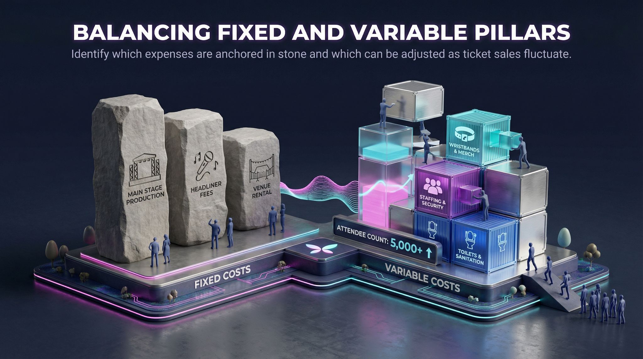 Balancing Fixed and Variable Pillars