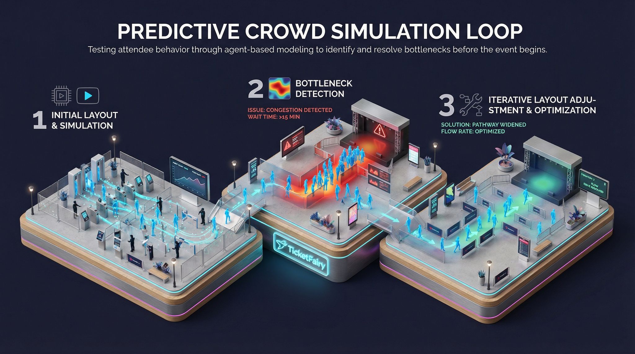 Predictive Crowd Simulation Loop
