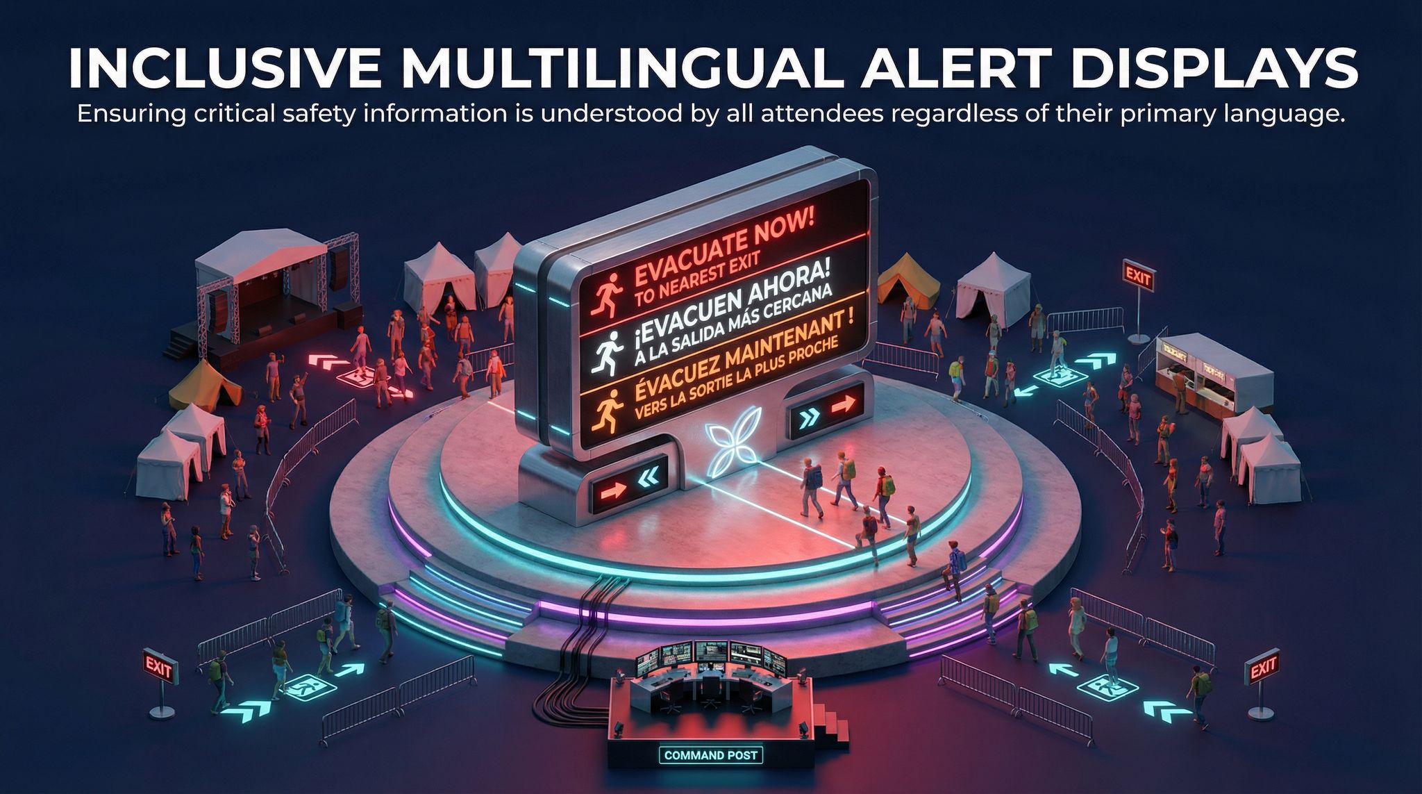 Inclusive Multilingual Alert Displays