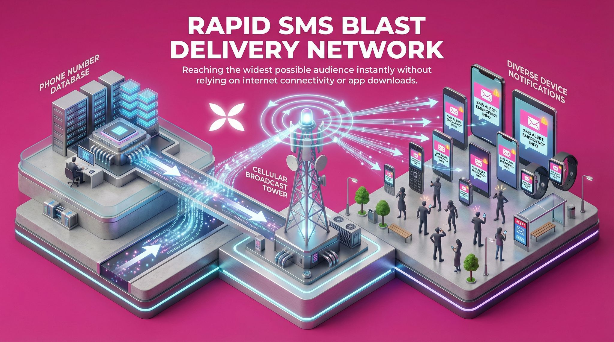 Rapid SMS Blast Delivery Network
