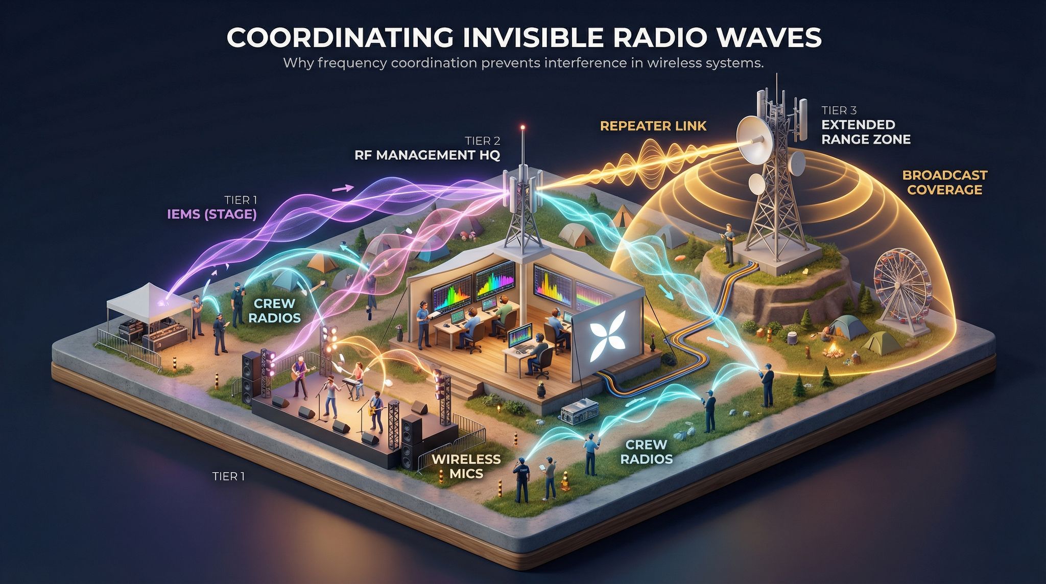 Coordinating Invisible Radio Waves