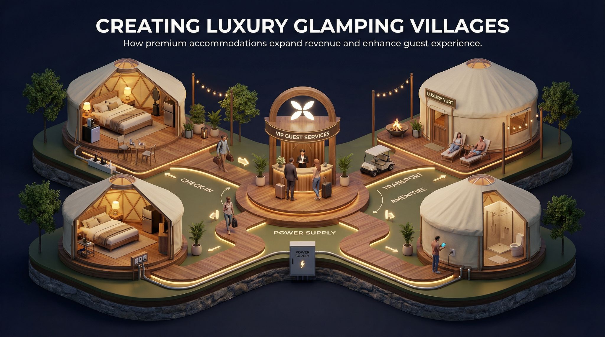 Creating Luxury Glamping Villages