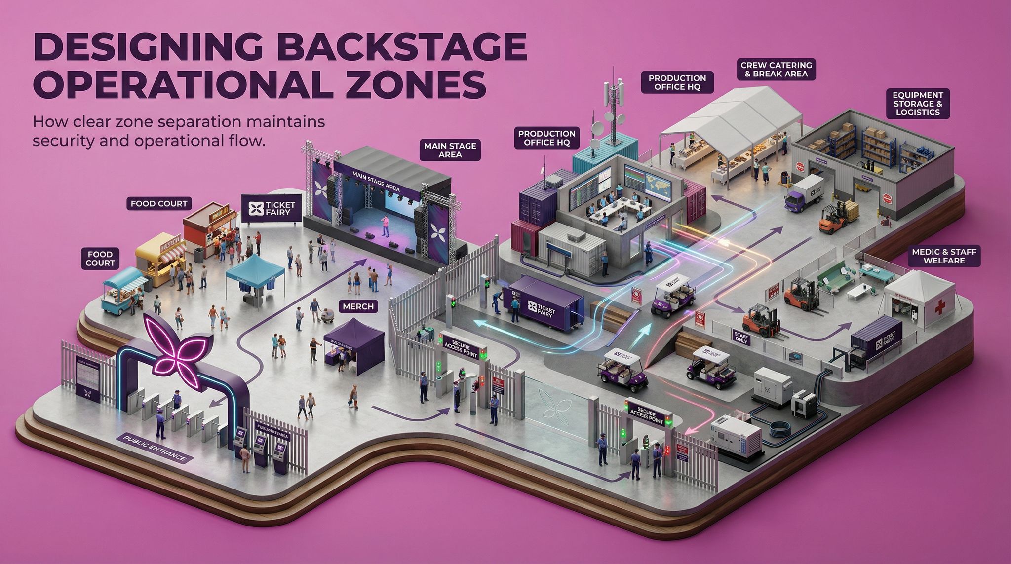 Designing Backstage Operational Zones