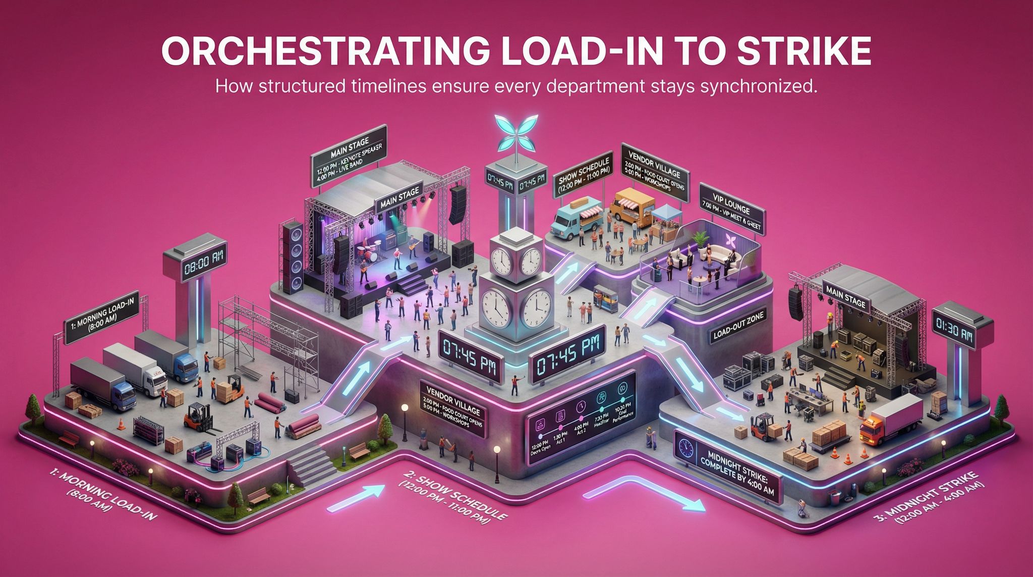 Orchestrating Load-In to Strike