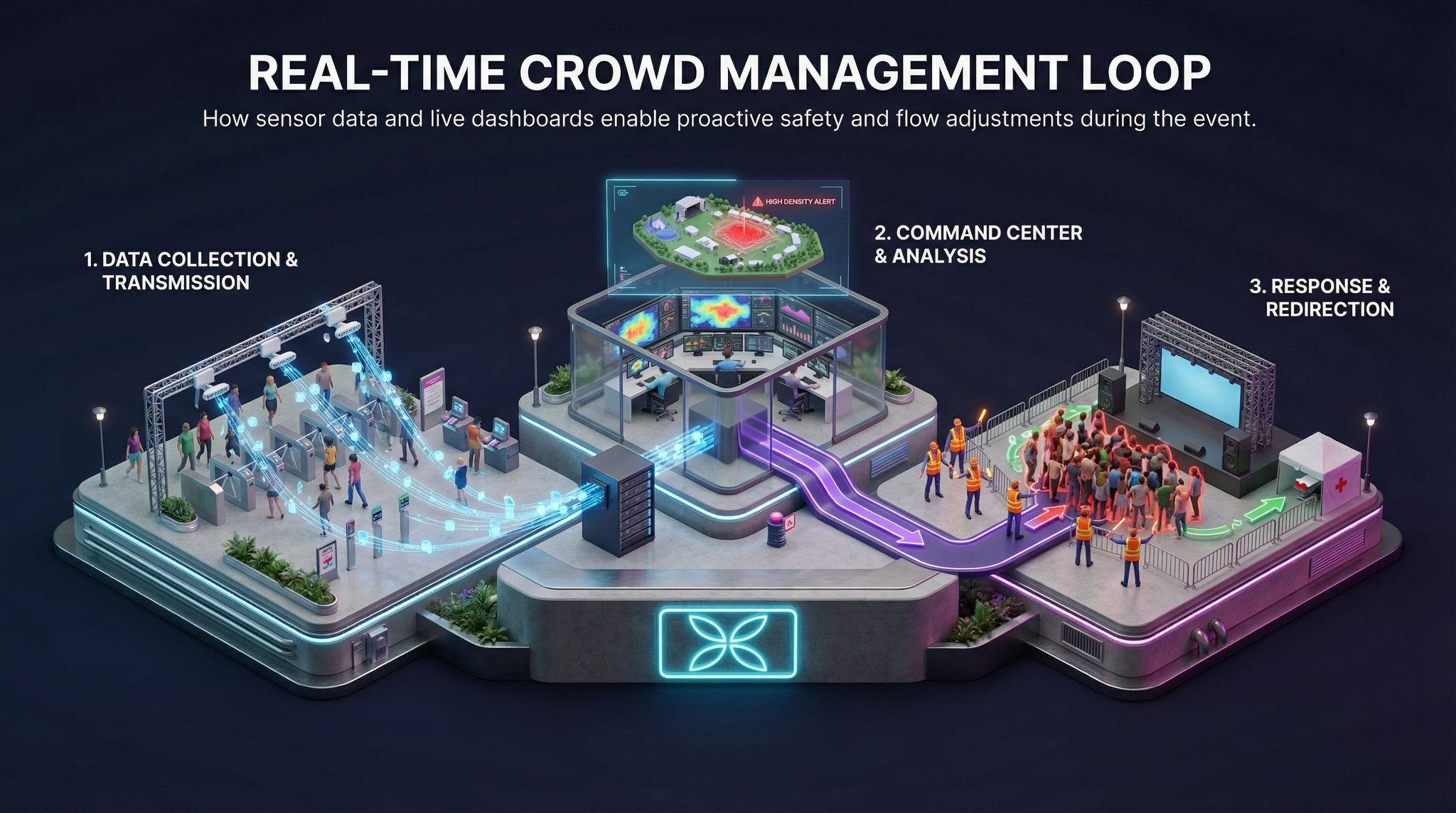 Real-Time Crowd Management Loop