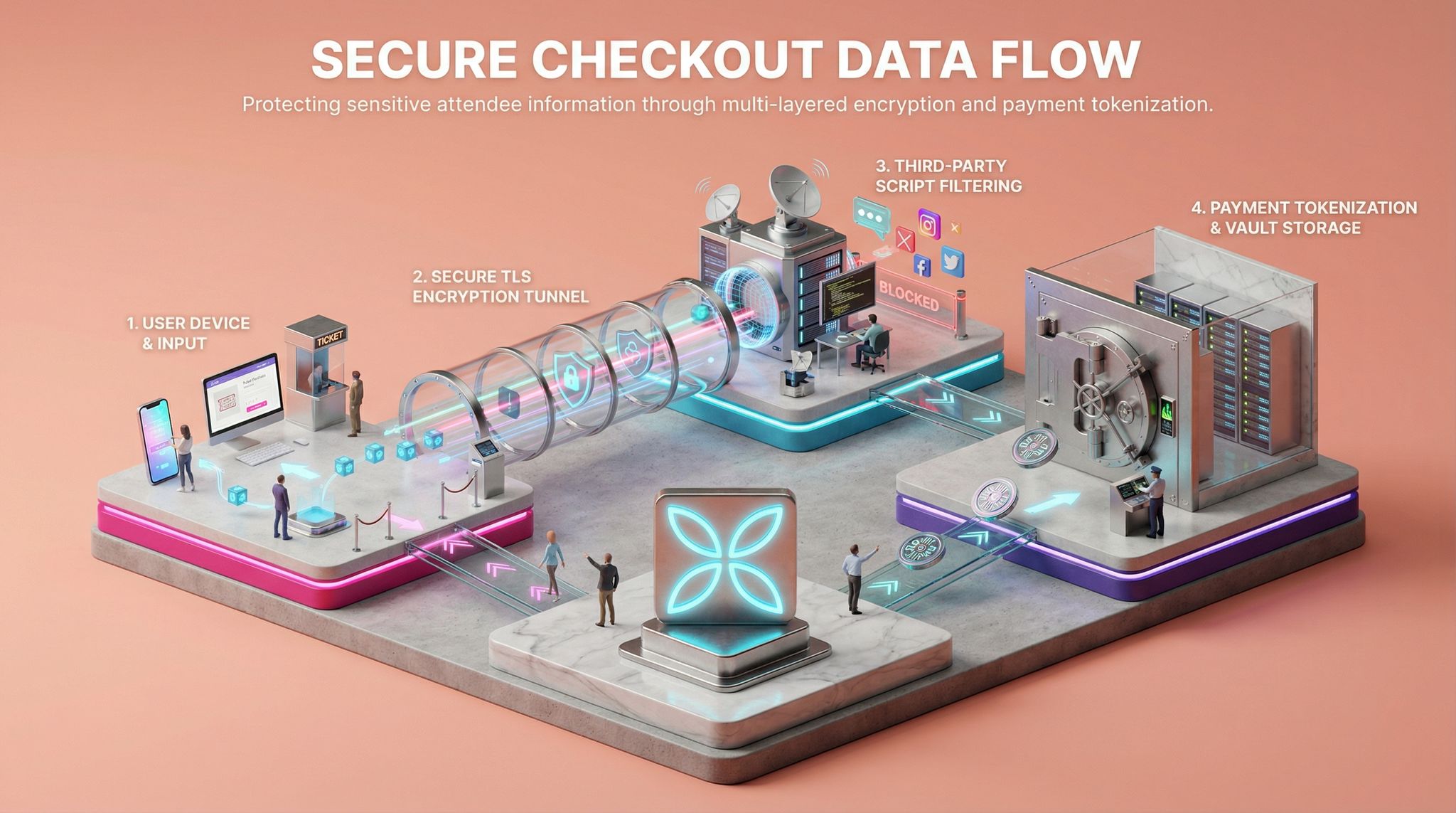 Secure Checkout Data Flow