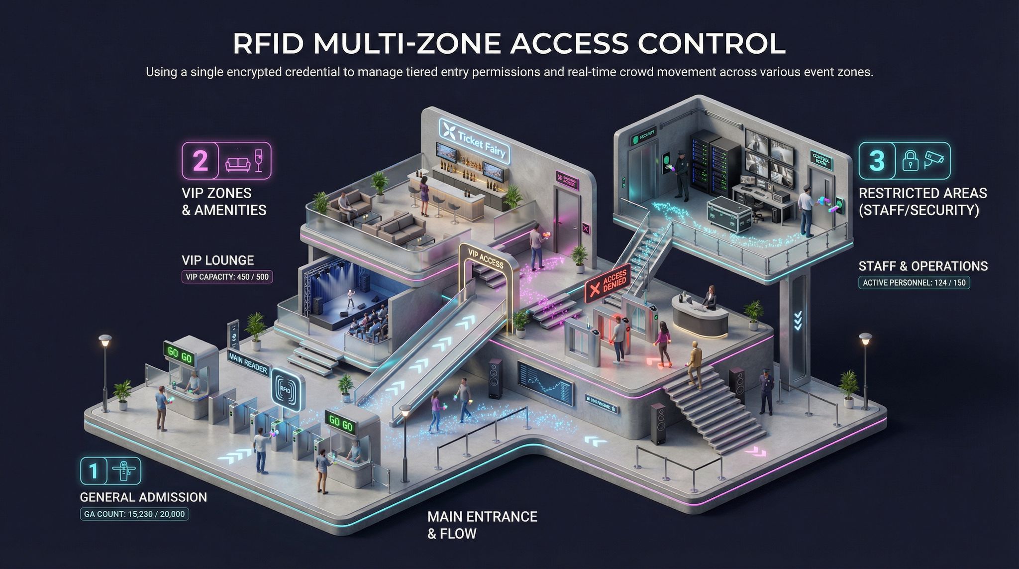 RFID Multi-Zone Access Control
