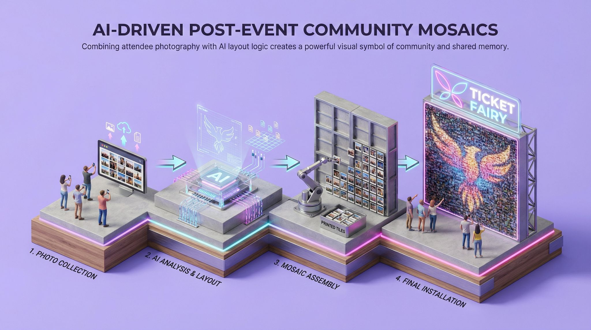 AI-Driven Post-Event Community Mosaics